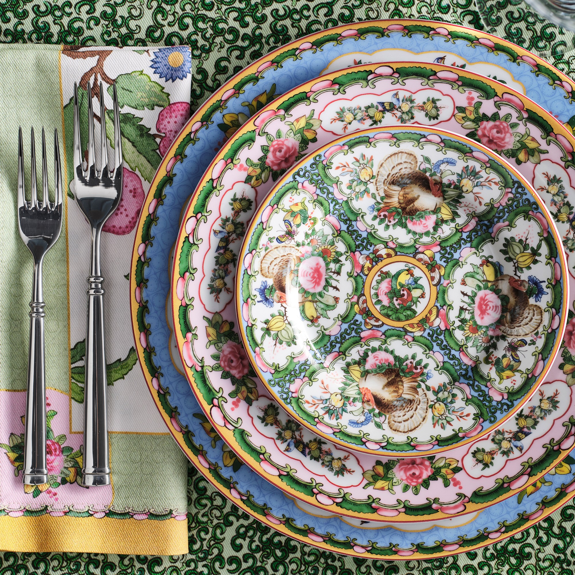 Canton Rose Floral Placemat