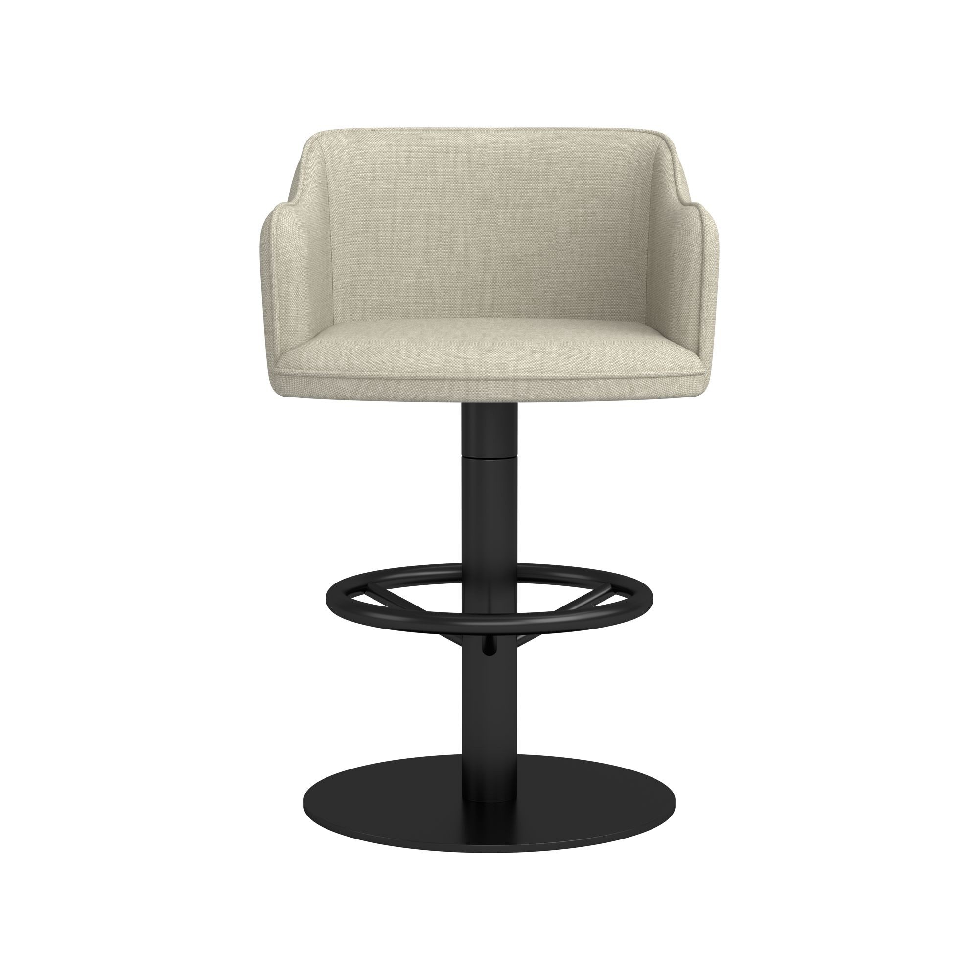 Harding Upholstered Pedestal Counter  & Bar Stool
