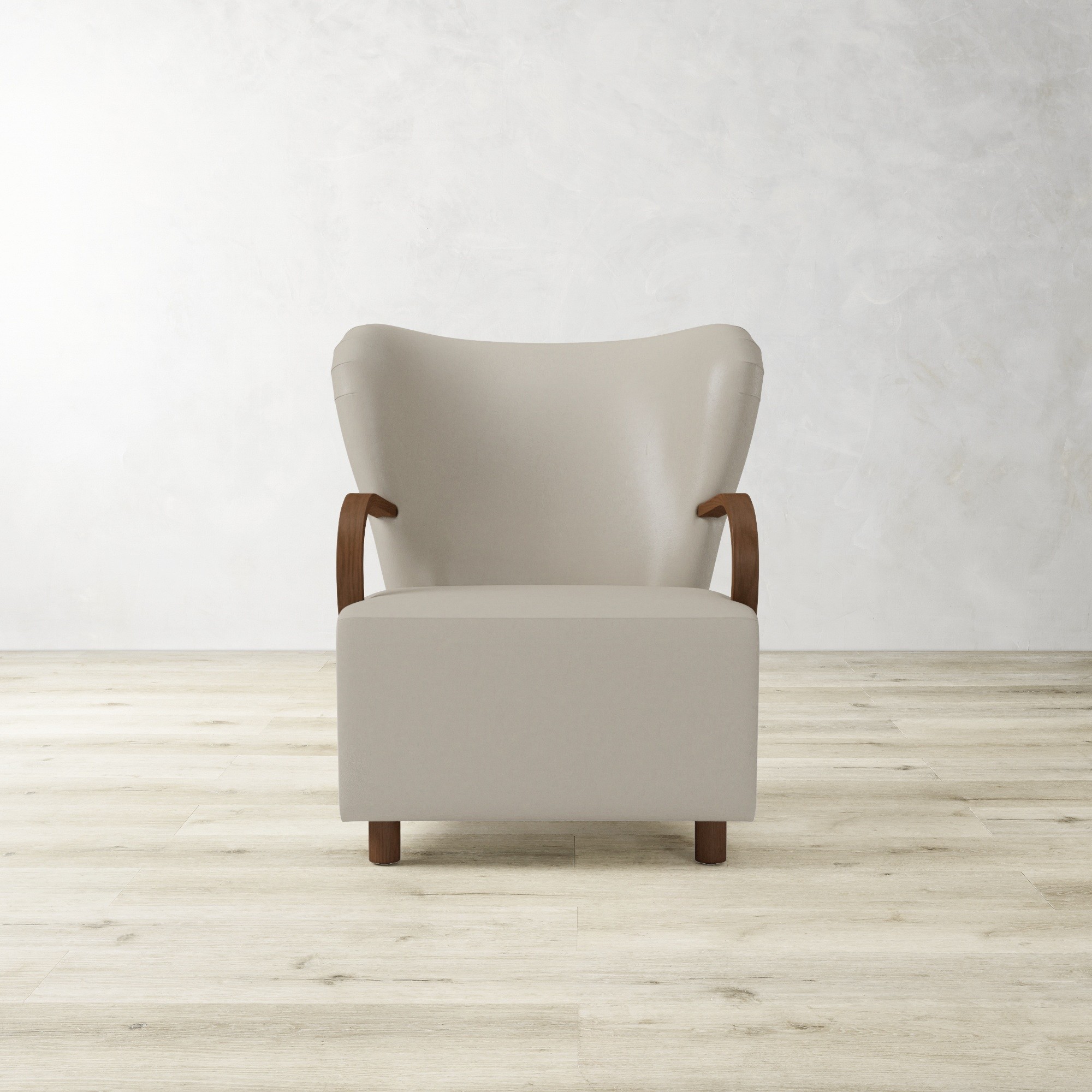 Corban Bentwood Upholstered Occasional Chair