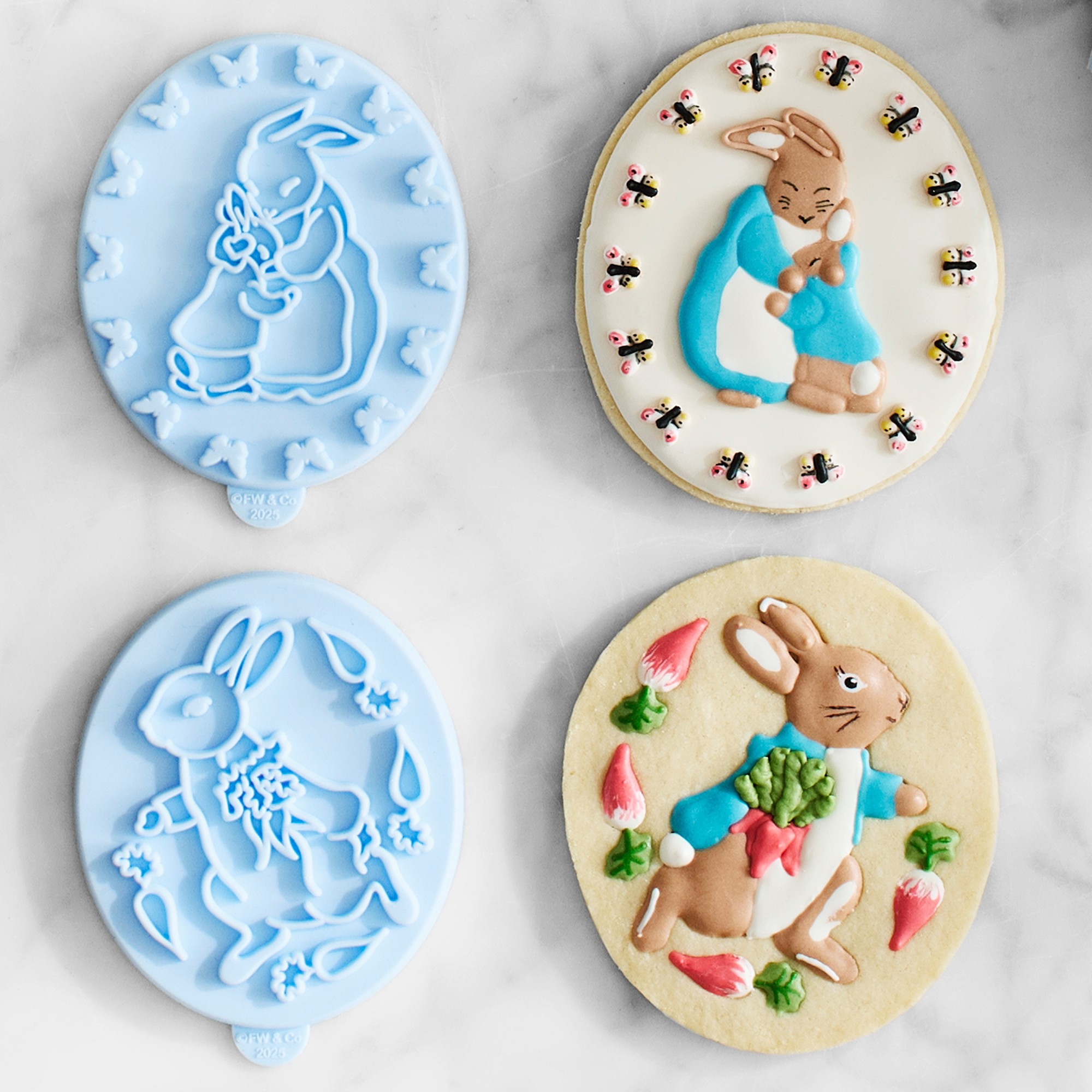 Peter Rabbit™ Silicone Cookie Stamps, Set of 4