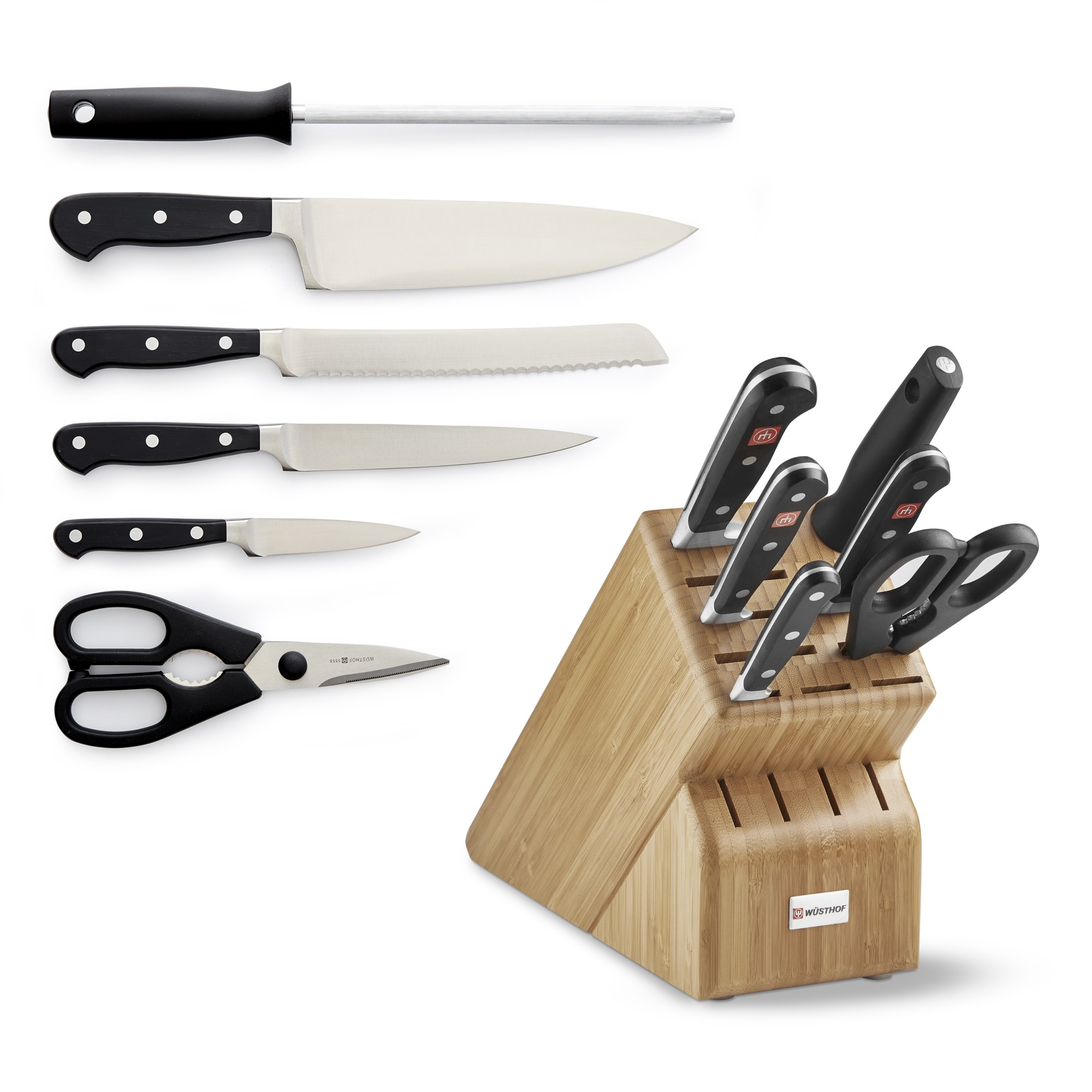 Wüsthof Classic Knife Block, Set of 7