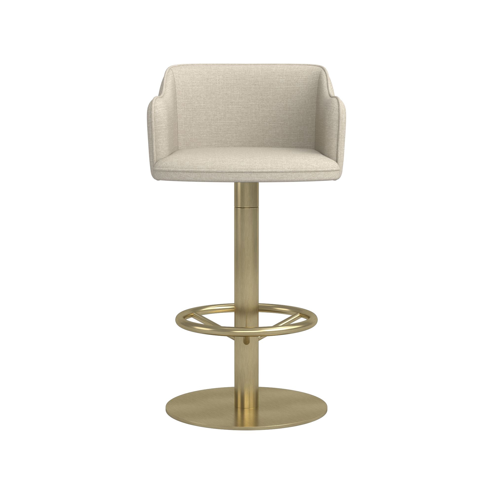 Harding Upholstered Pedestal Counter  & Bar Stool