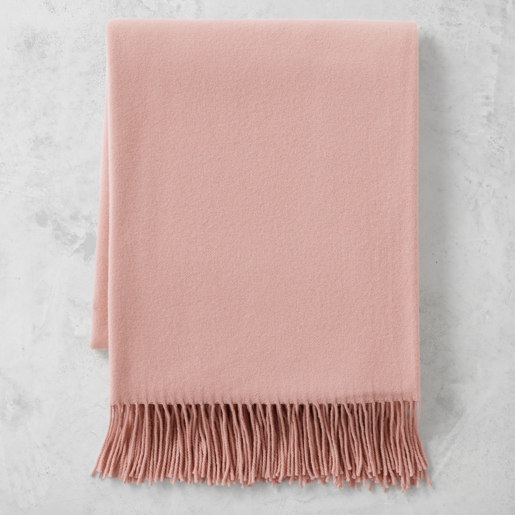 European Solid Cashmere Throw