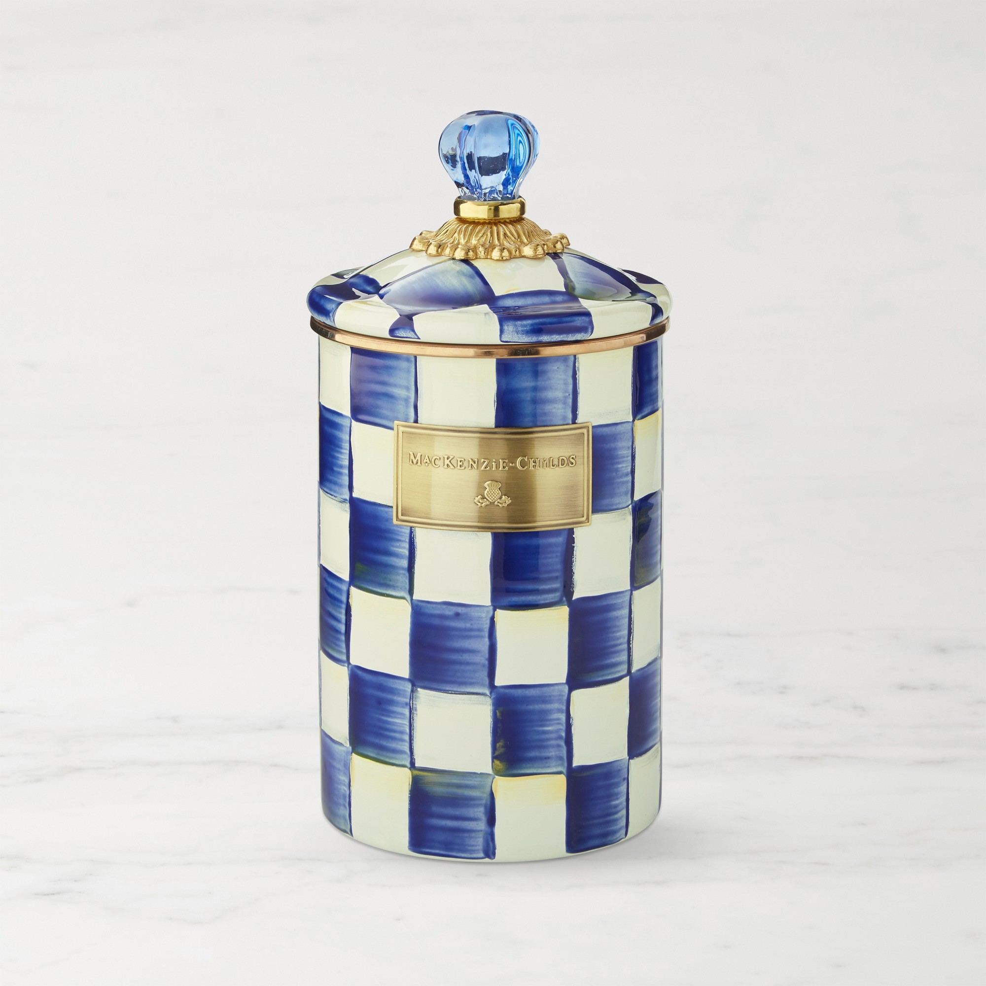 MacKenzie-Childs Royal Check Canister