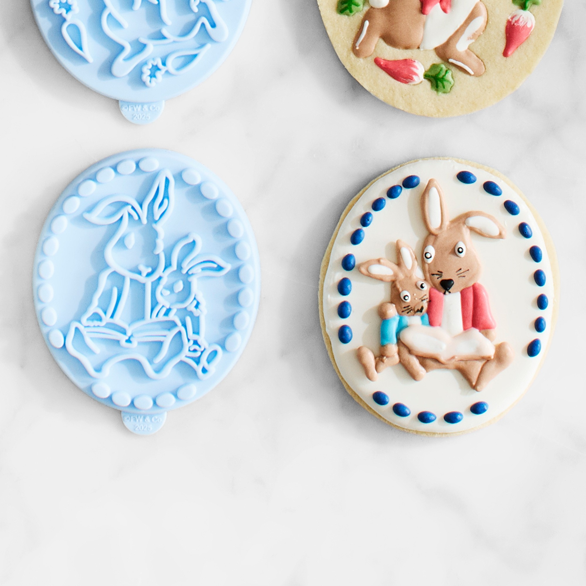 Peter Rabbit™ Silicone Cookie Stamps, Set of 4