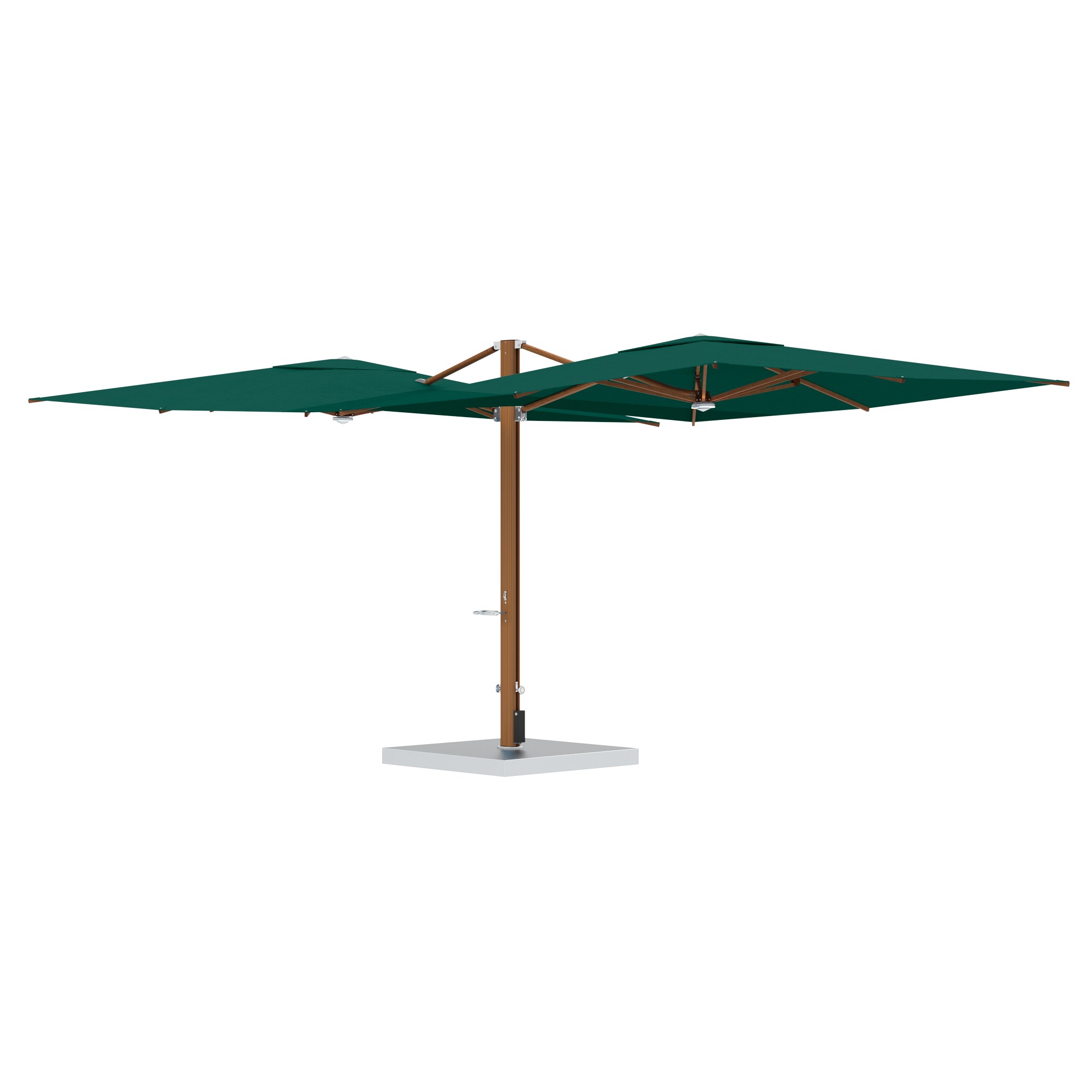 10' Sqaure Performance Dual Cantilever Umbrella
