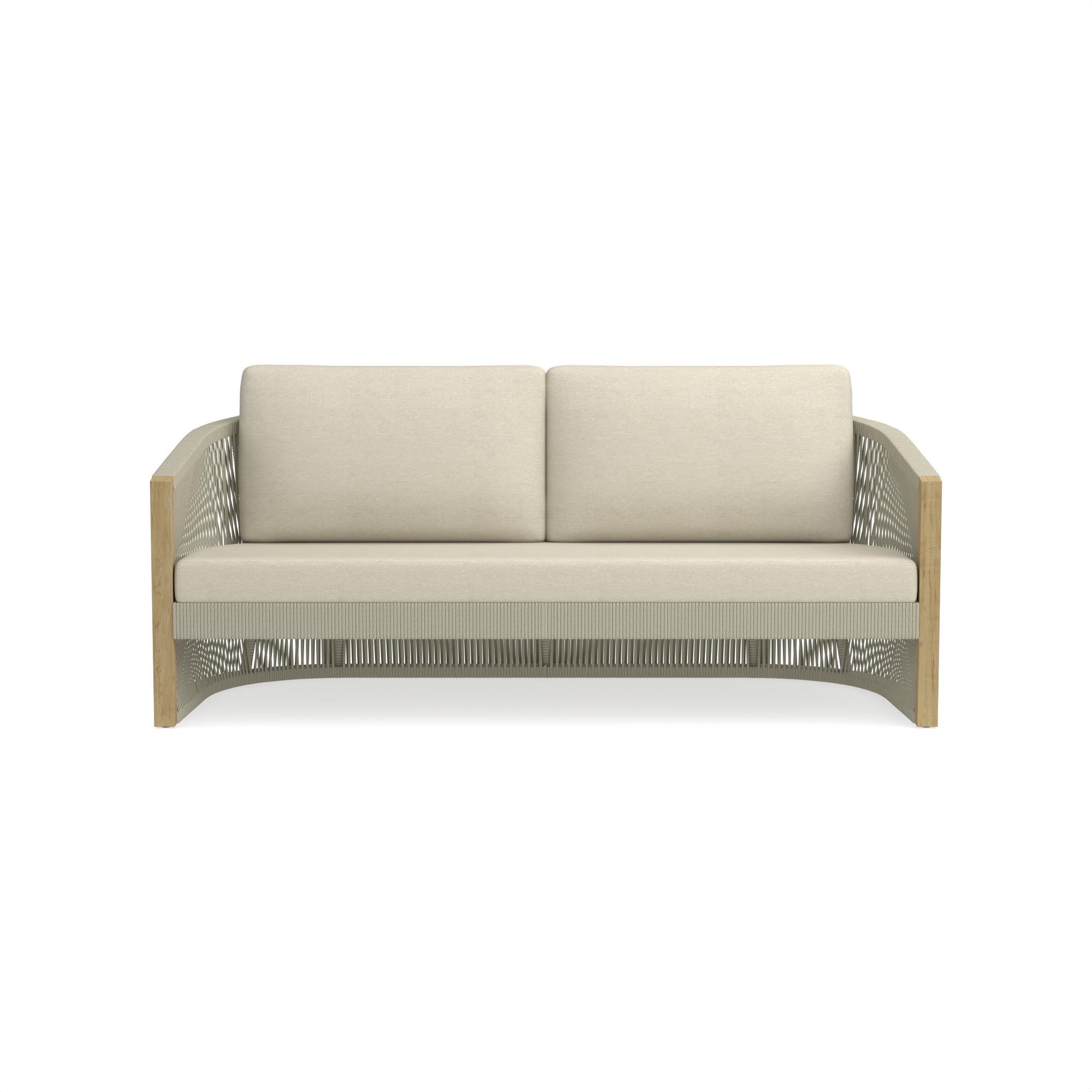 Pasadena Outdoor Teak and Rope Sofa Cushions