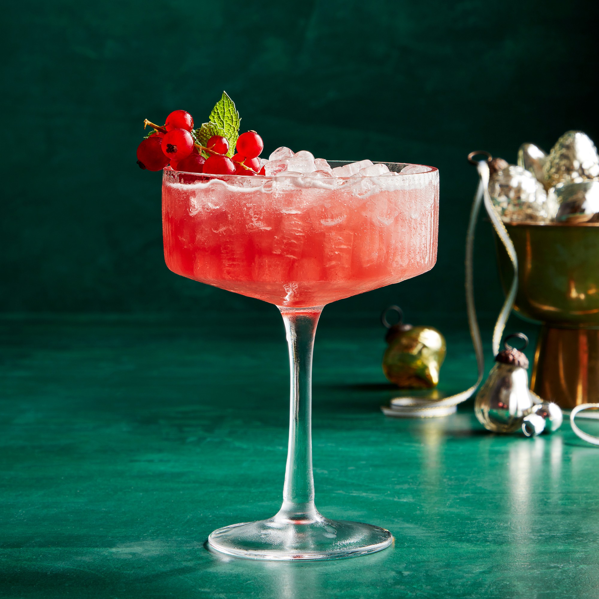 Modern Optic Coupe Glasses, Set of 4