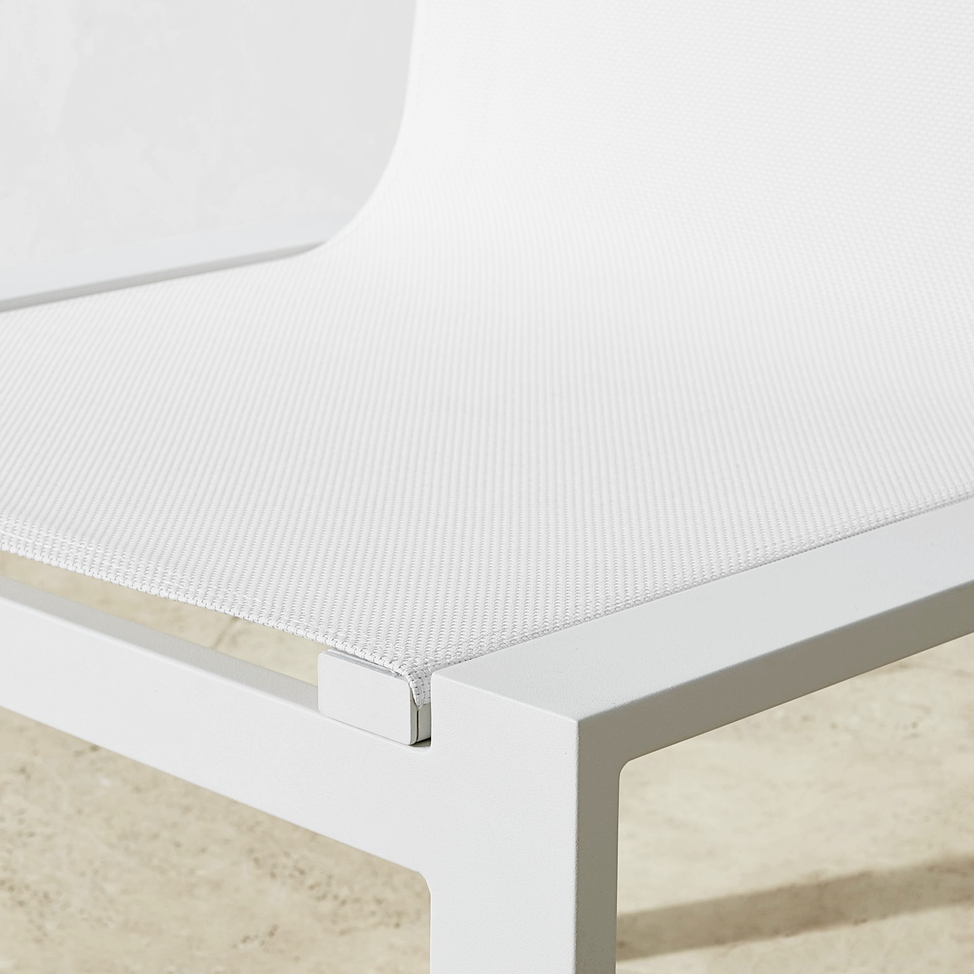 Santa Barbara White Metal Dining Table & Dining Chairs (84