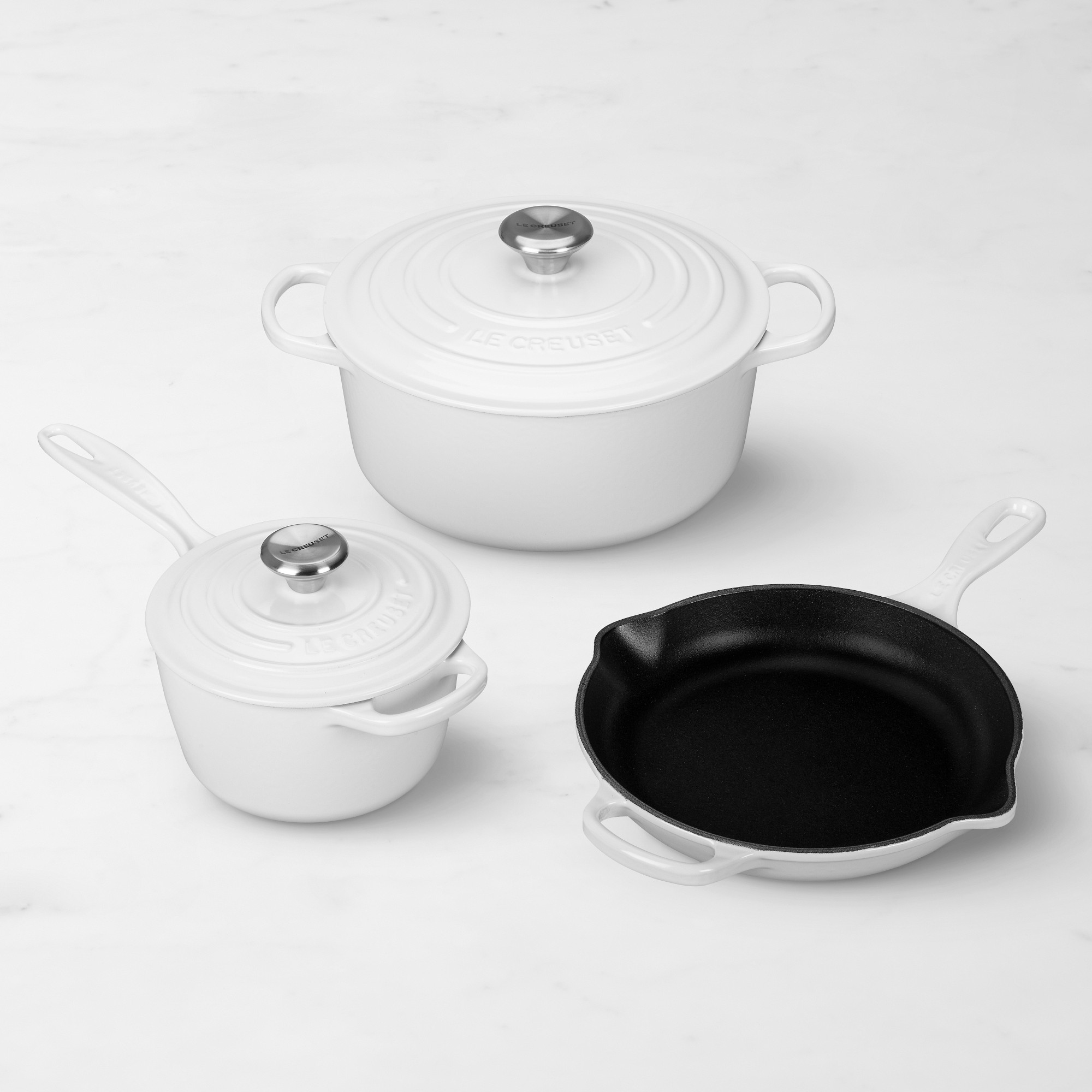 Le Creuset Signature Enameled Cast Iron 5-Piece Cookware Set