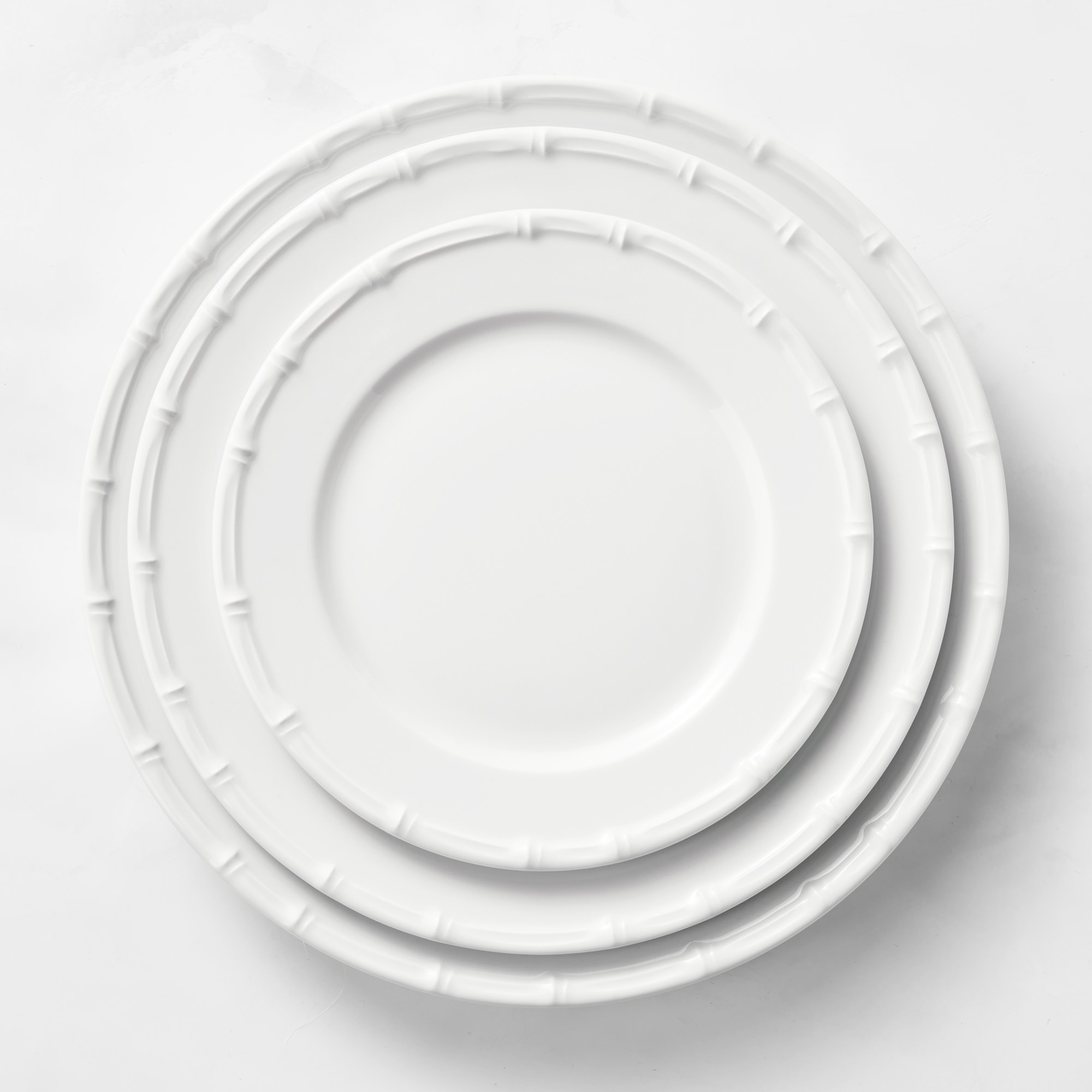 Pillivuyt Bamboo Porcelain Salad Plates, Set of 4