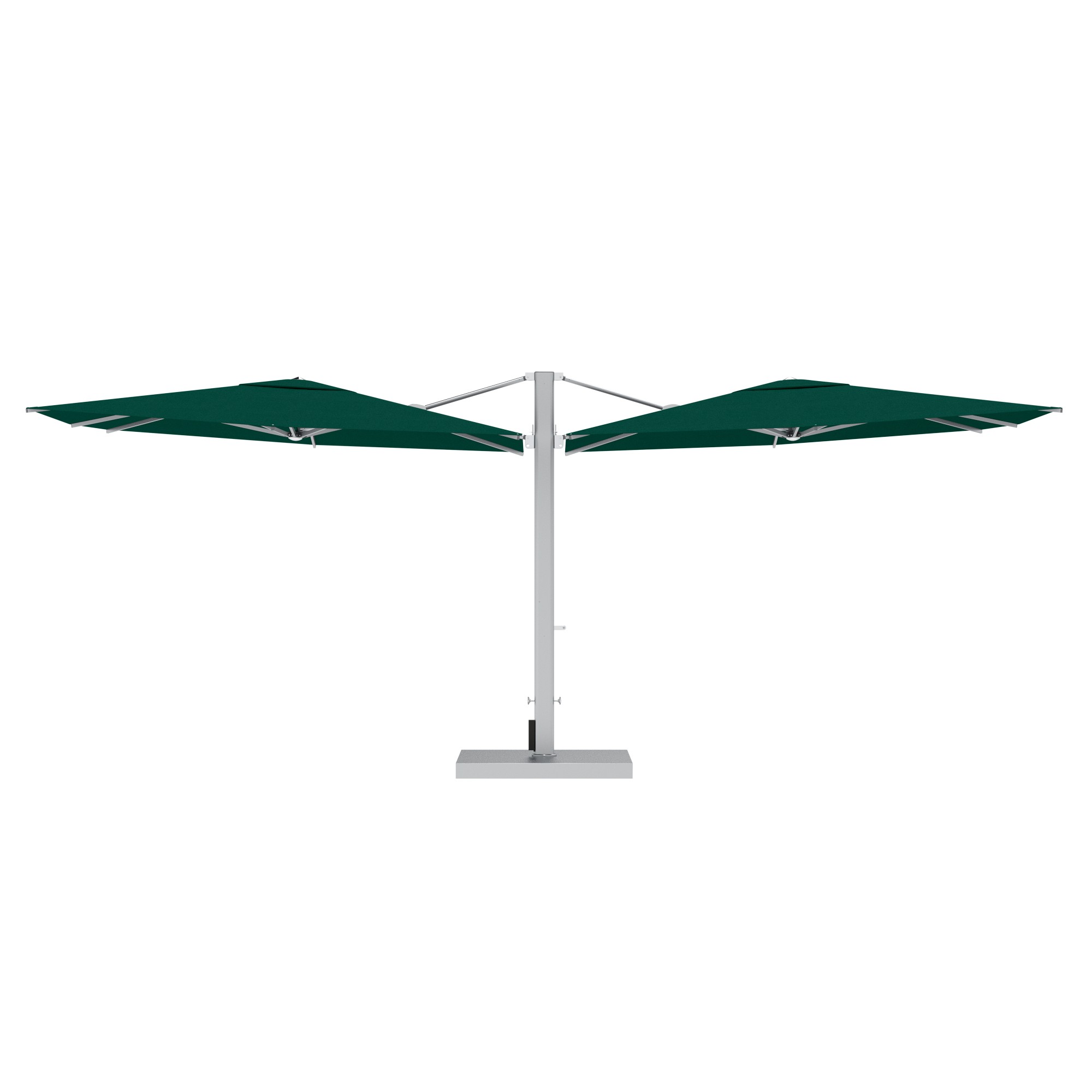 10' Sqaure Performance Dual Cantilever Umbrella