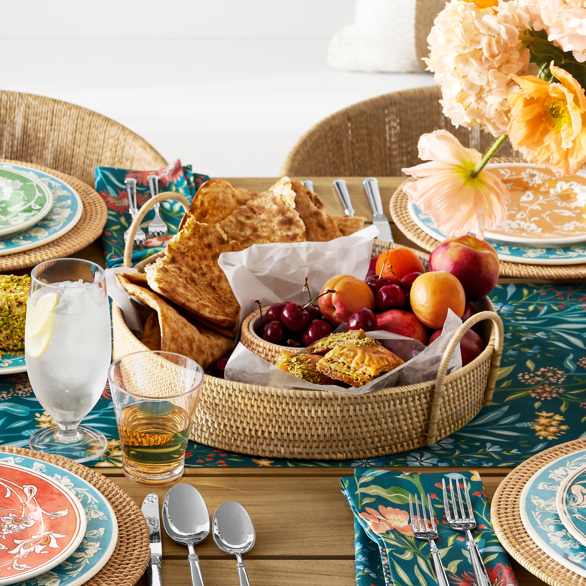 Rustic® Outdoor Melamine Dinner Plates, Set of 4