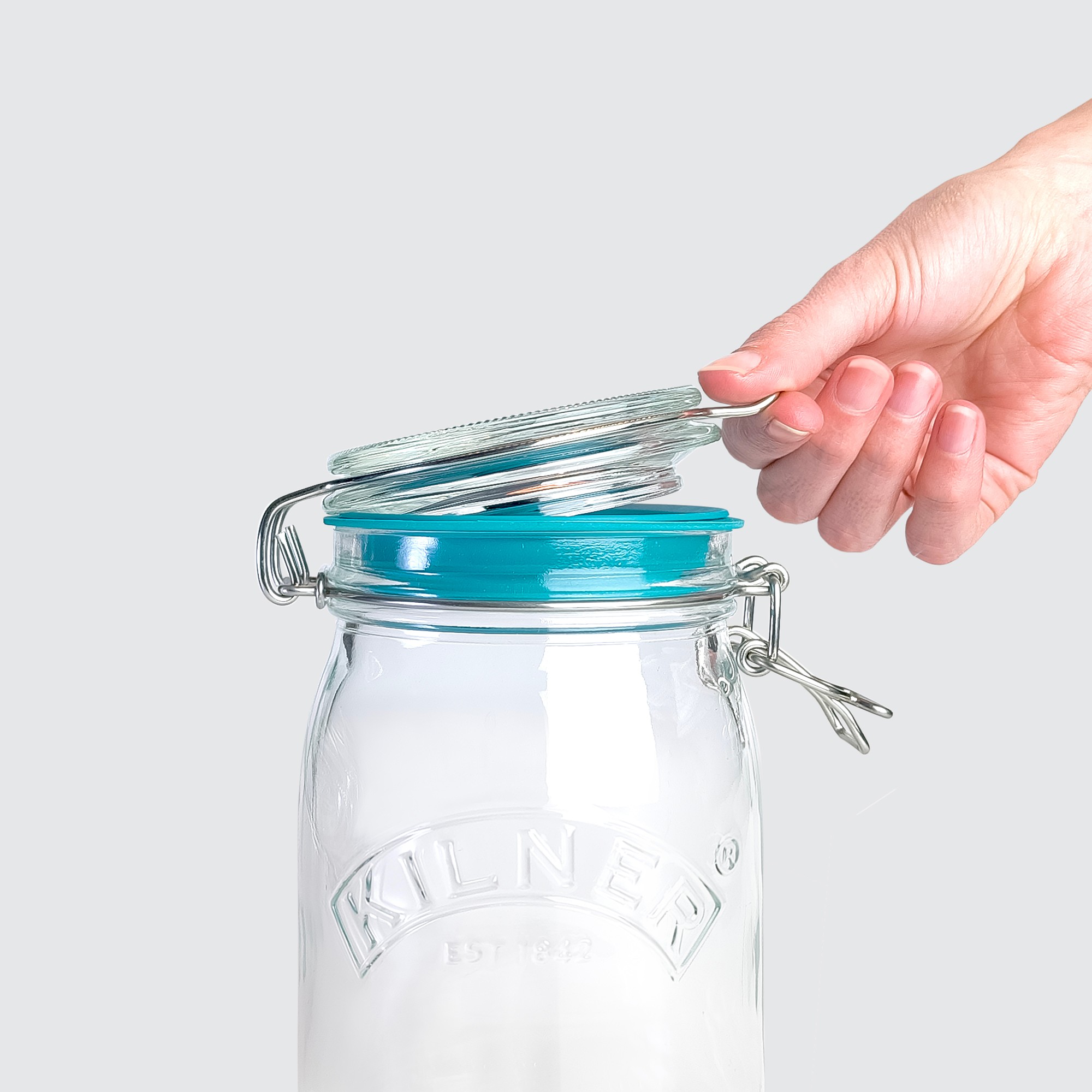 Airtender x Kilner Clip Top Jar Vacuum Pack, Set of 3