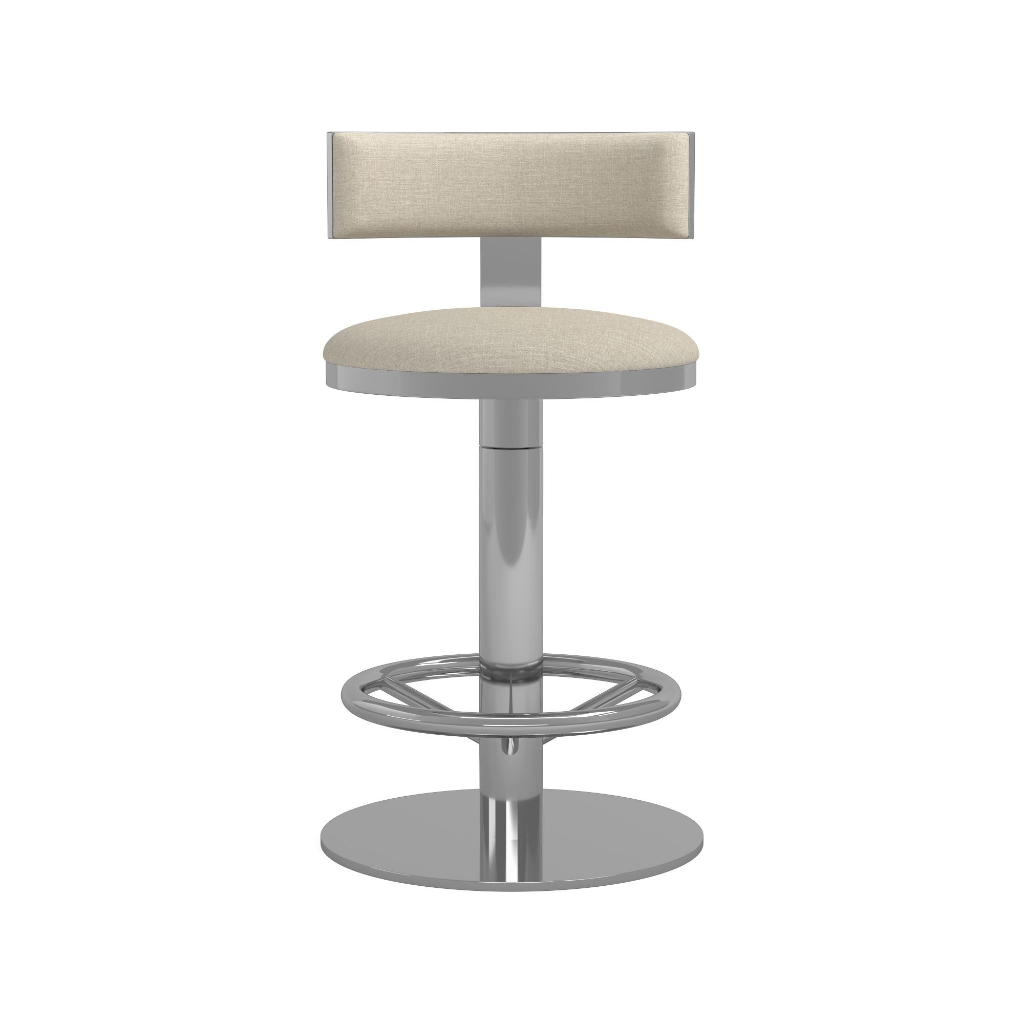 Larkin Upholstered Pedestal Counter & Bar Stool