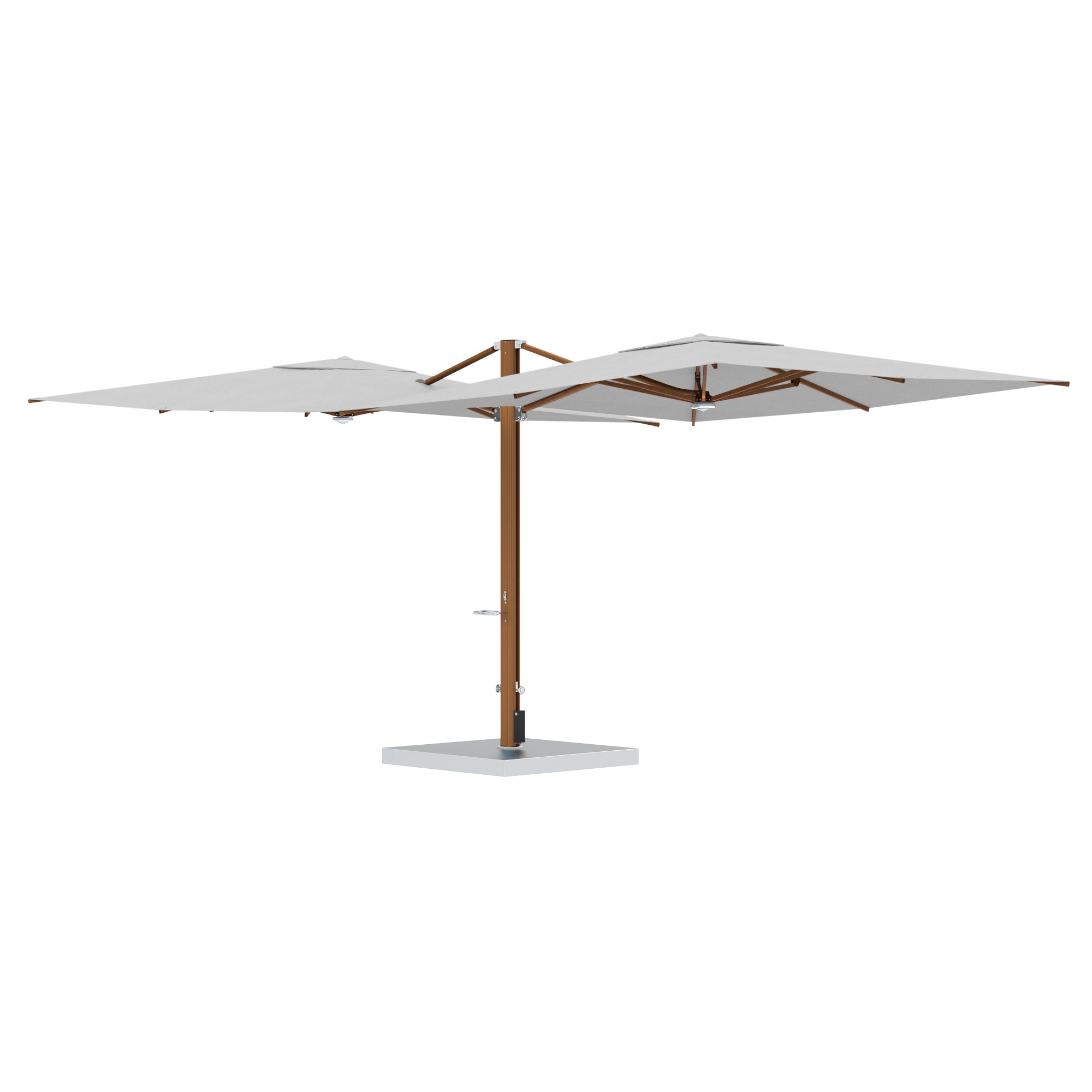 10' Sqaure Performance Dual Cantilever Umbrella