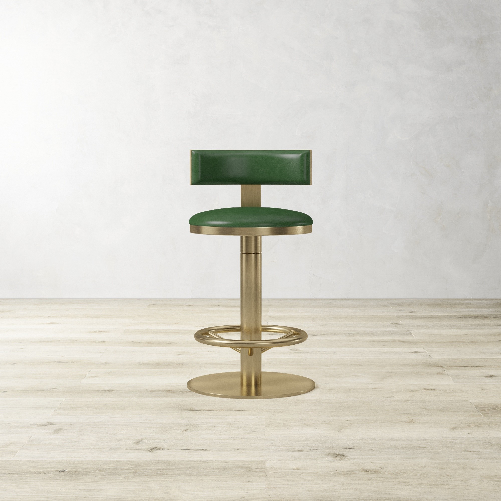 Larkin Upholstered Pedestal Counter & Bar Stool