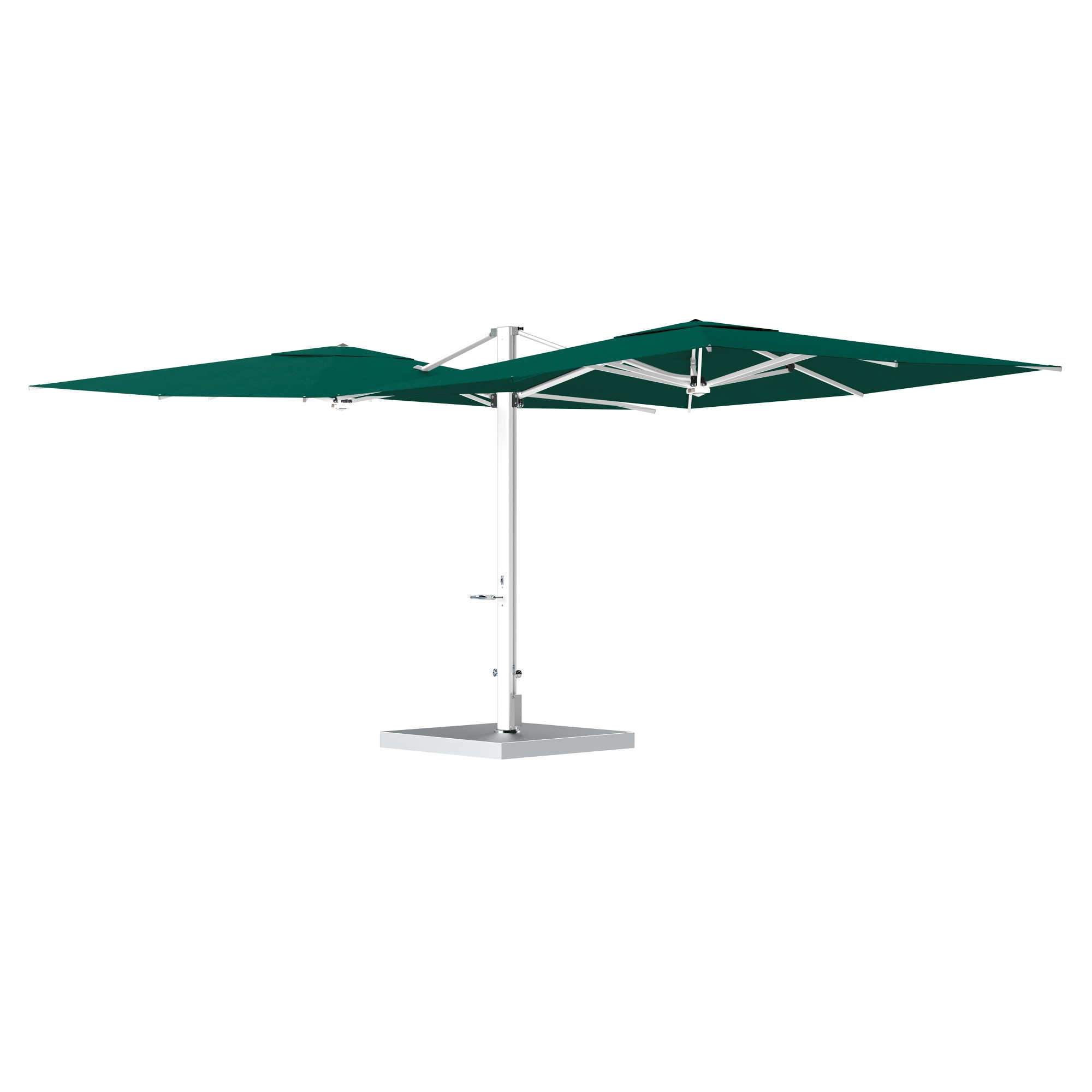 10' Sqaure Performance Dual Cantilever Umbrella