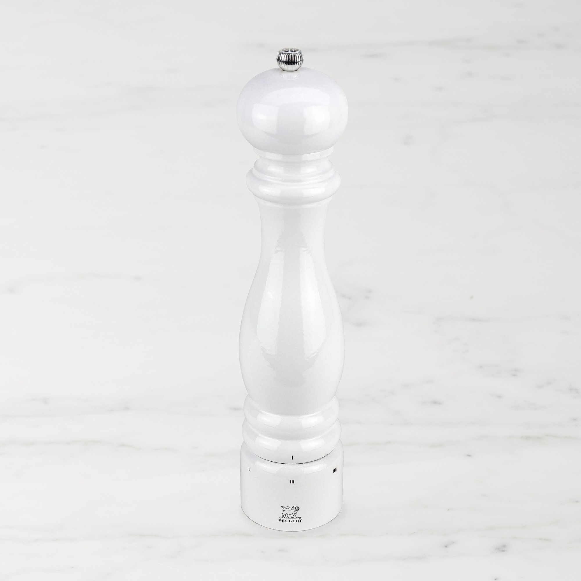 Peugeot Paris U Select Salt & Pepper Mills, White Lacquer
