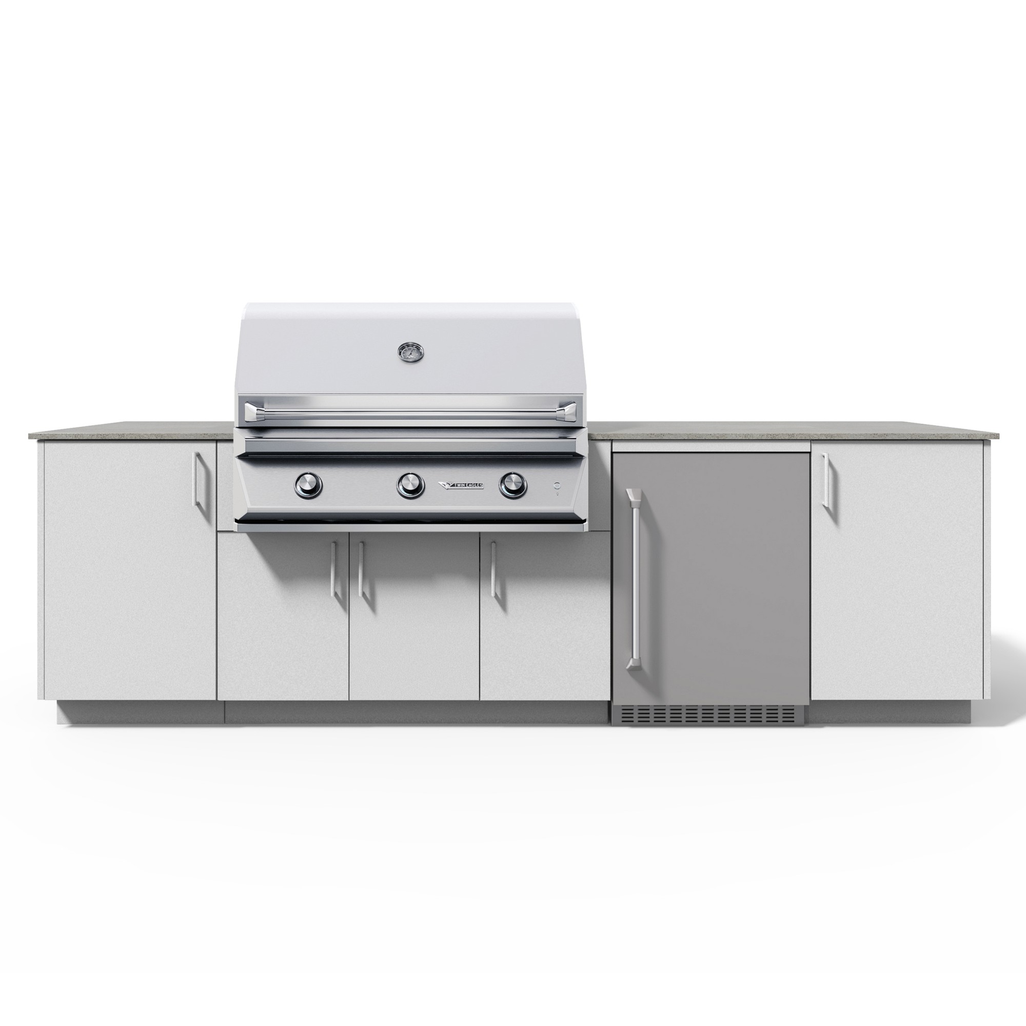 Urban Bonfire Outdoor Kitchen x Twin Eagles 42” Grill and Fridge
