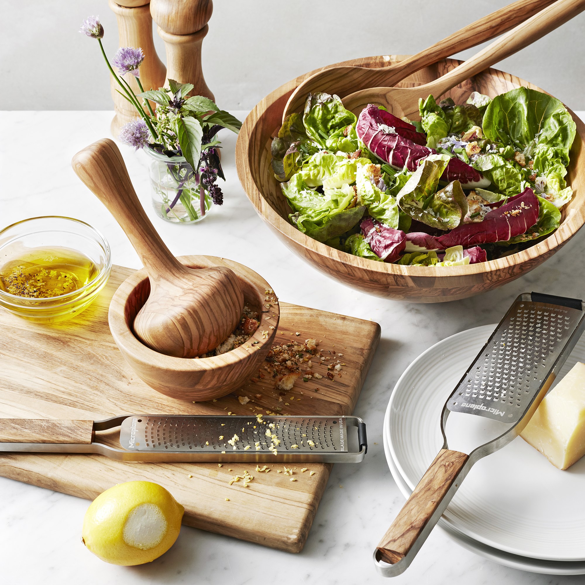 Microplane® Olivewood Master Series Paddle Graters