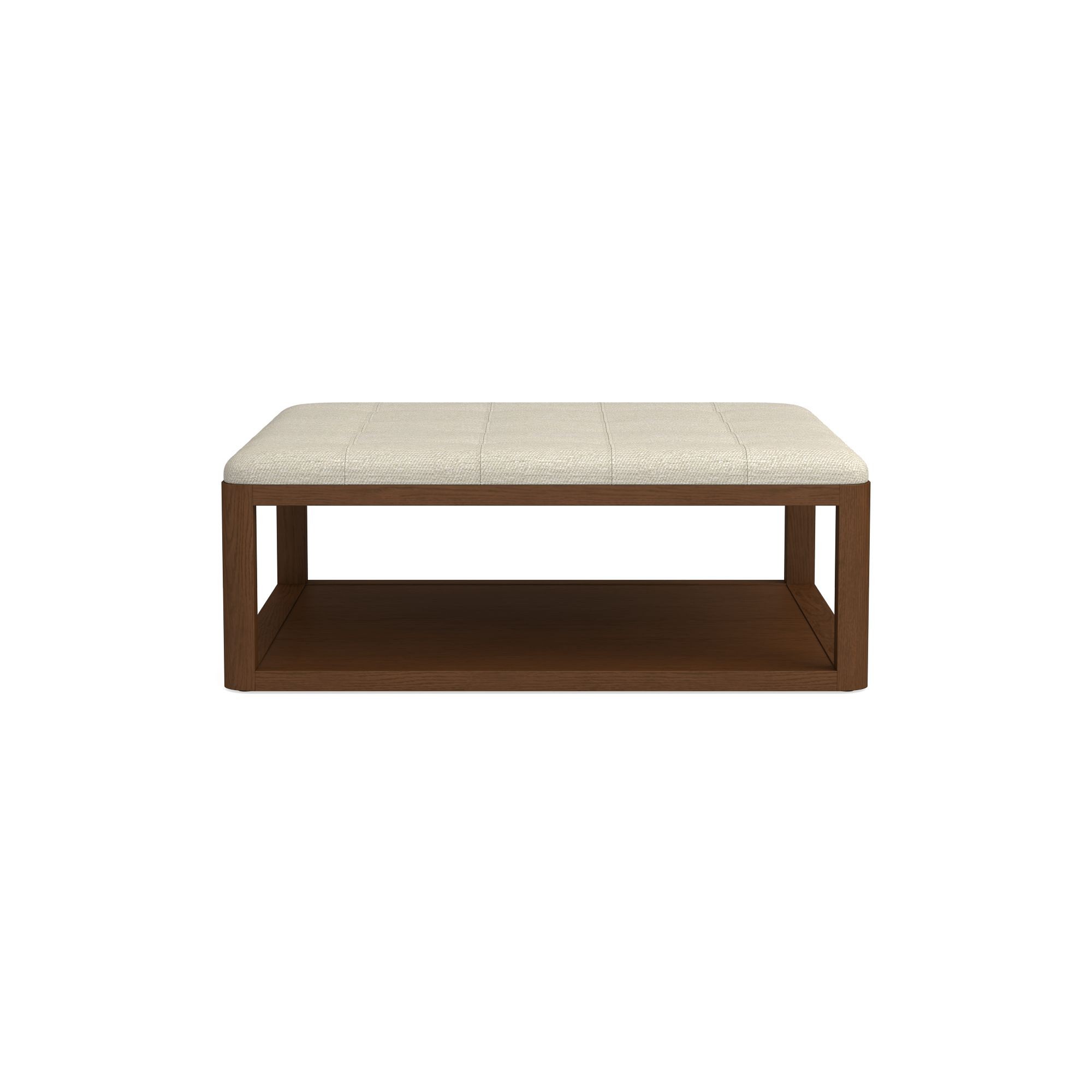 Porte Grid Tufted Rectangular Ottoman (48