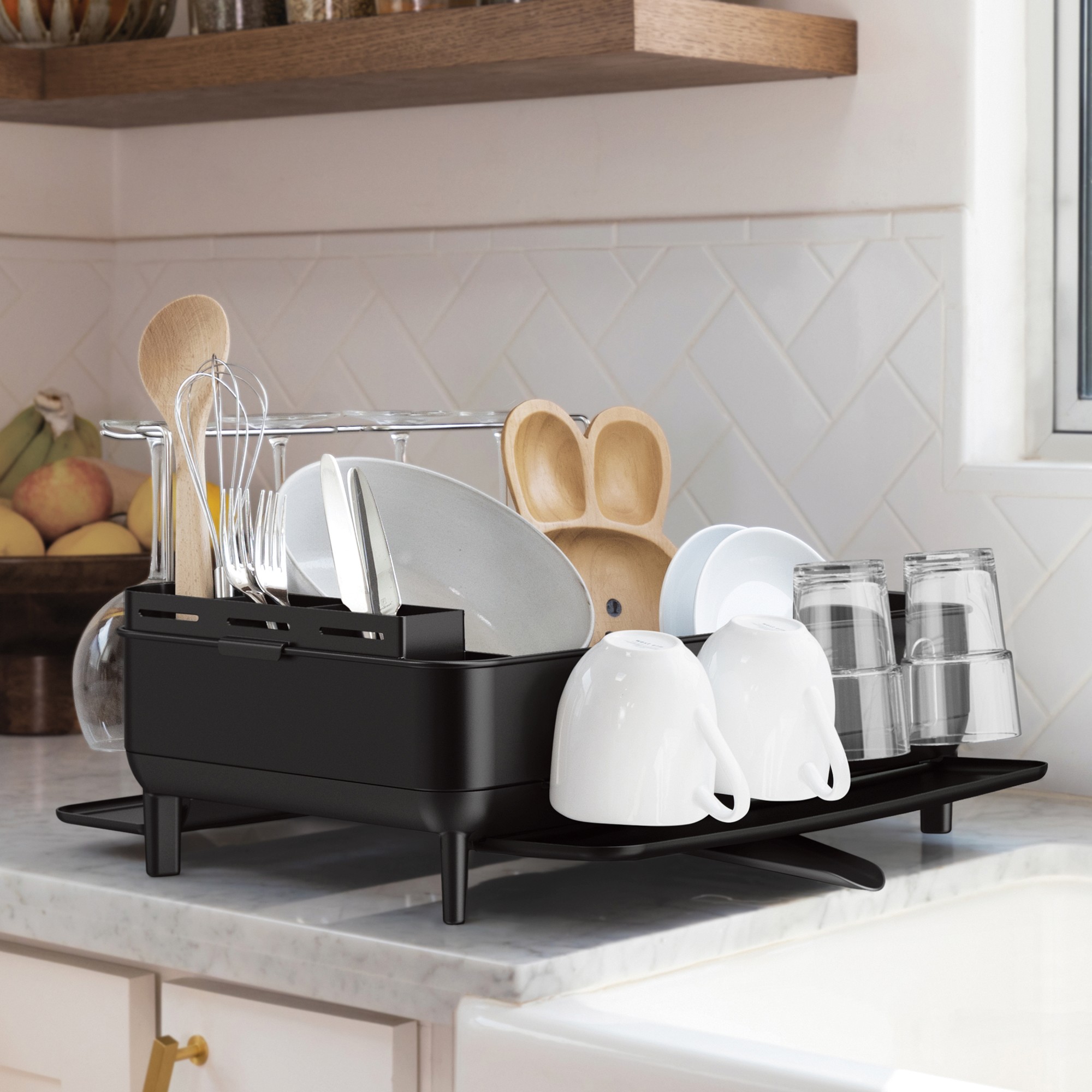 simplehuman™ Steel Frame Kitchen Dishrack
