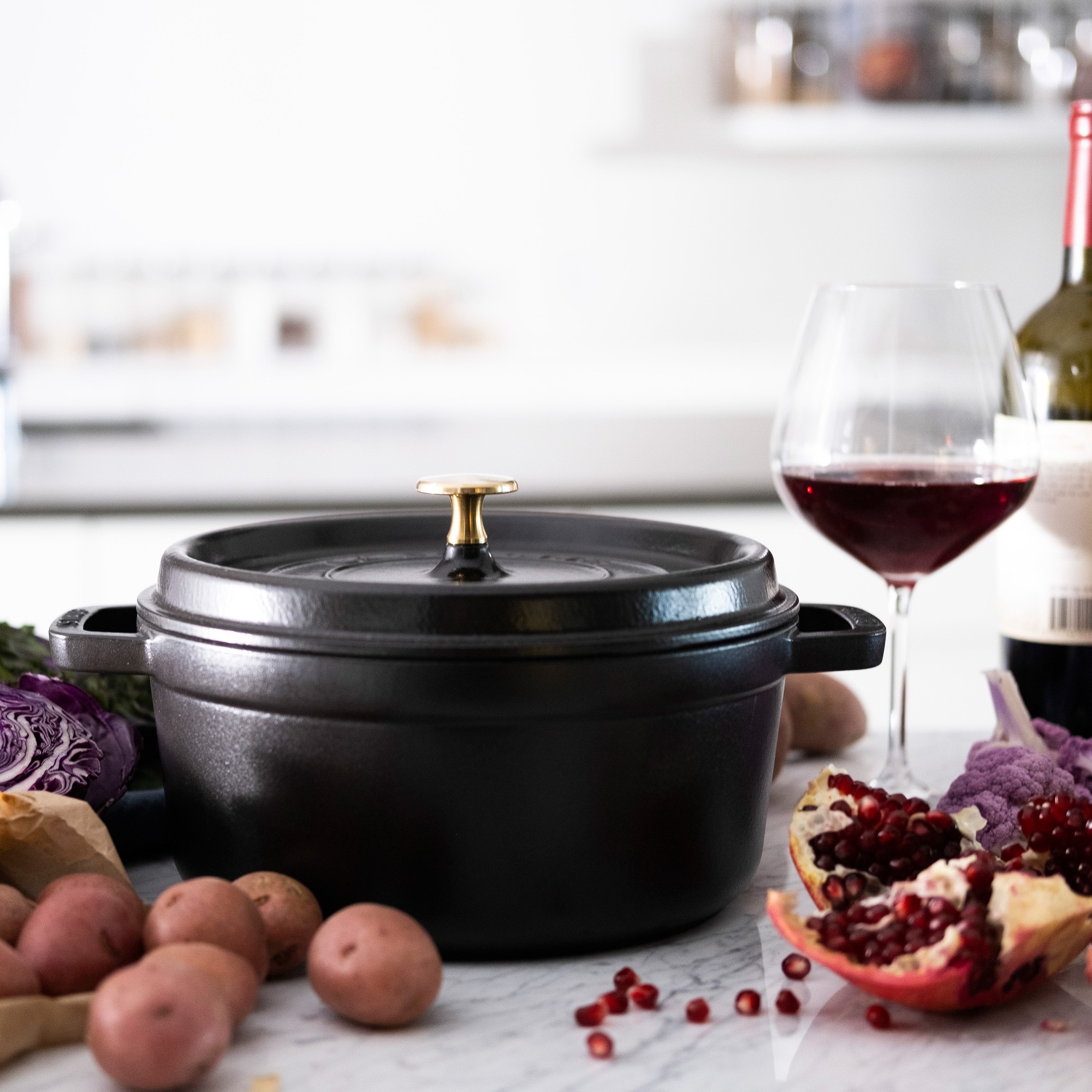 Staub Enameled Cast Iron Round Dutch Oven