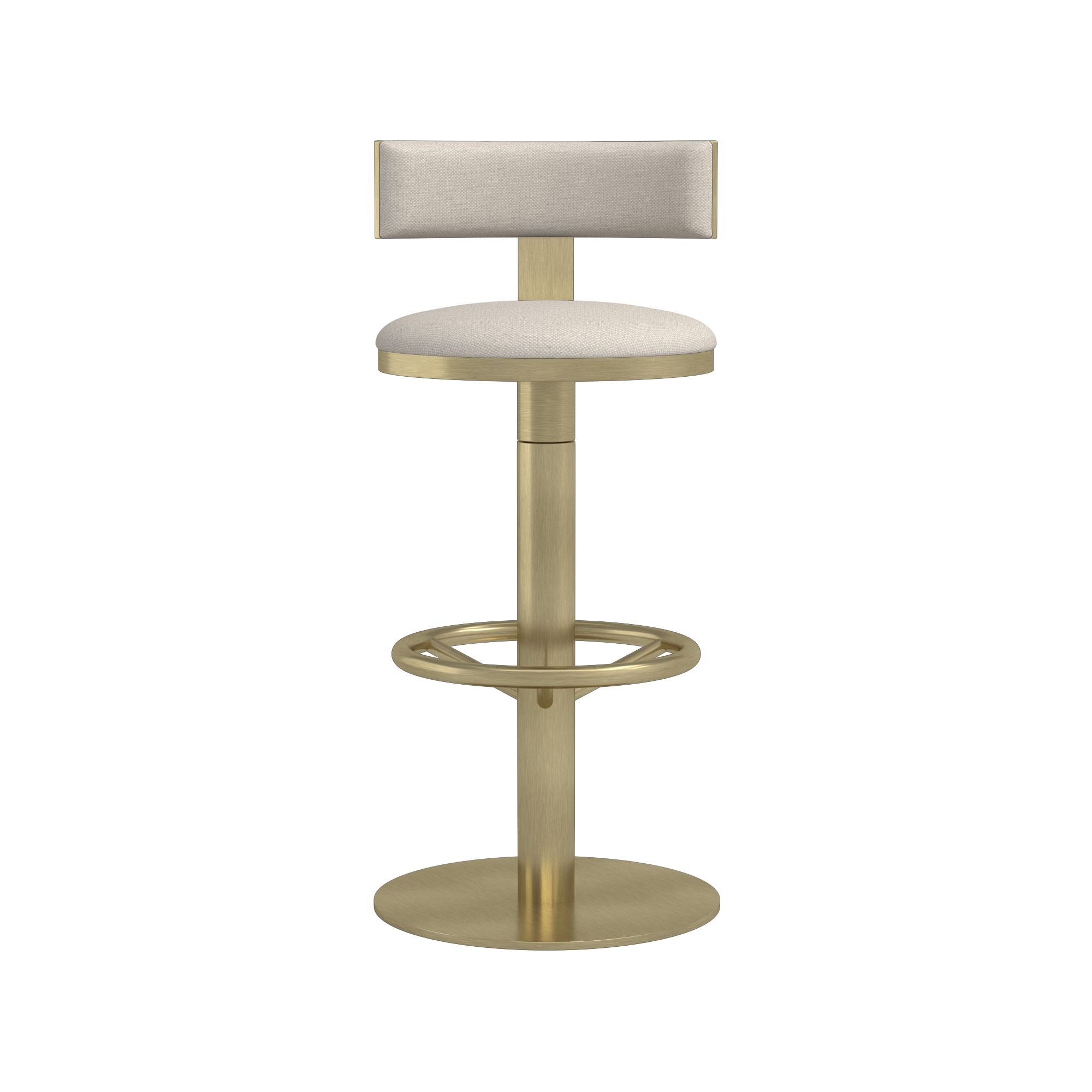 Larkin Upholstered Pedestal Counter & Bar Stool