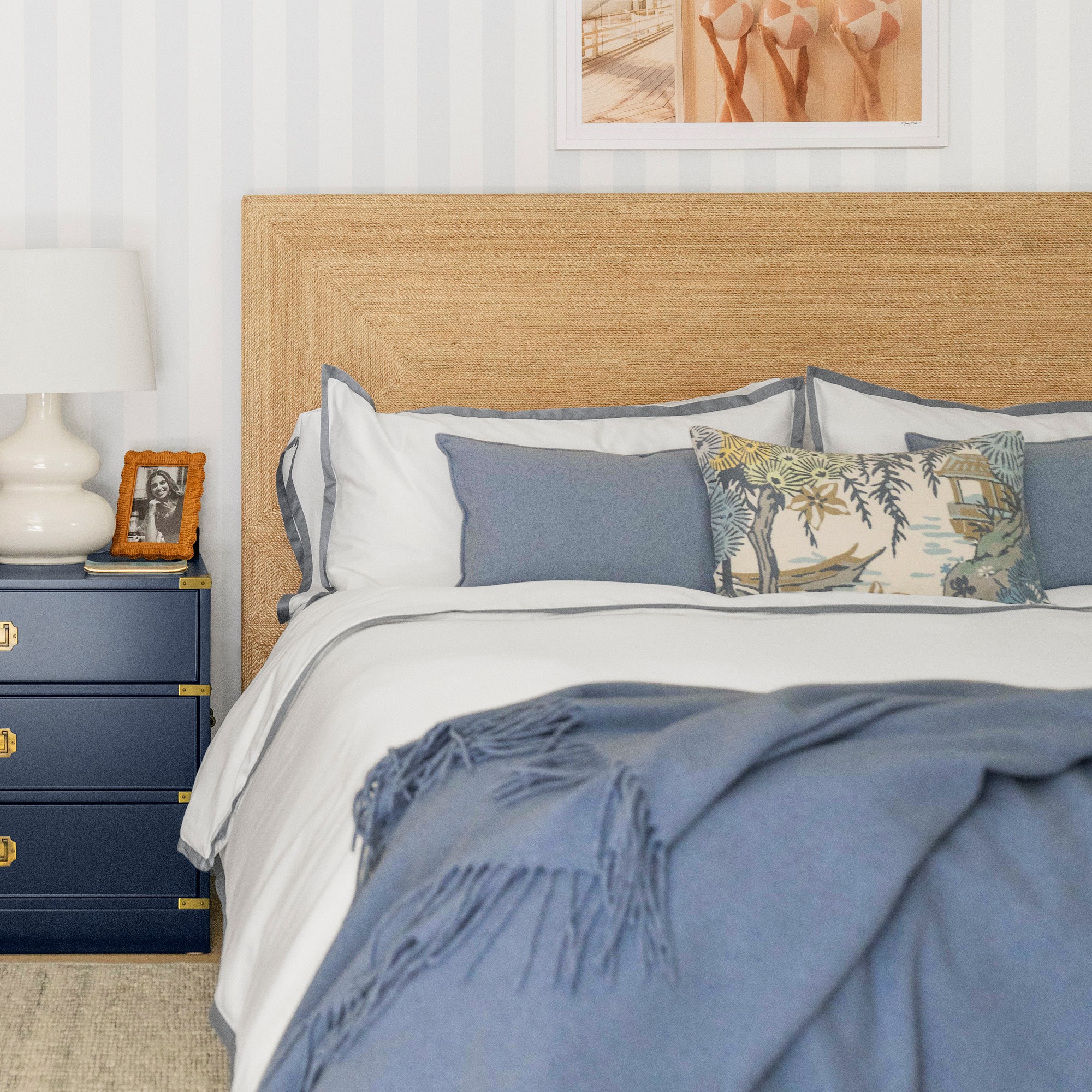 Scalamandré Sea Of Trees Embroidered Pillow Cover