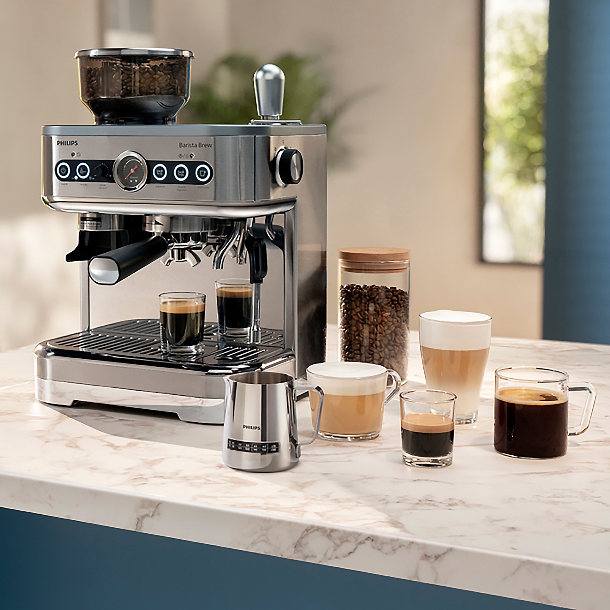 Philips Barista Brew Semi Automatic 3200 Series with Dual Bean Container