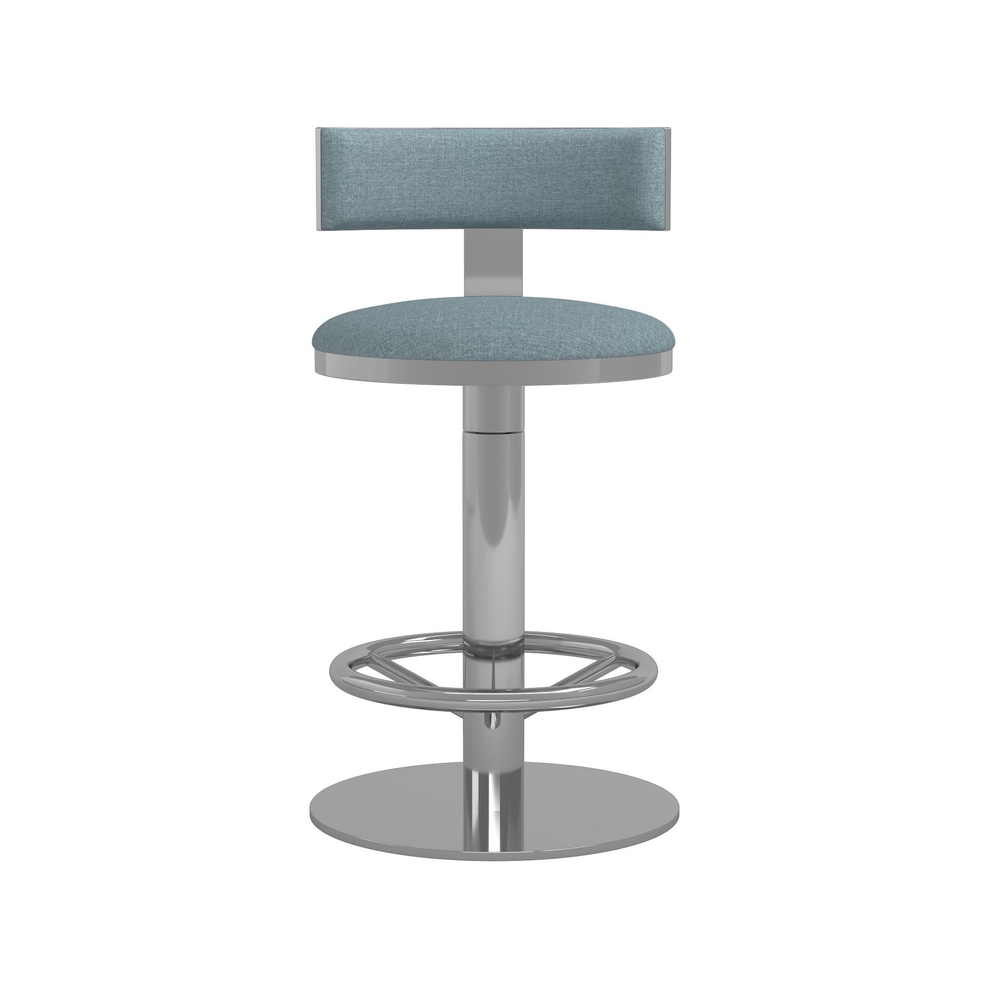 Larkin Upholstered Pedestal Counter & Bar Stool