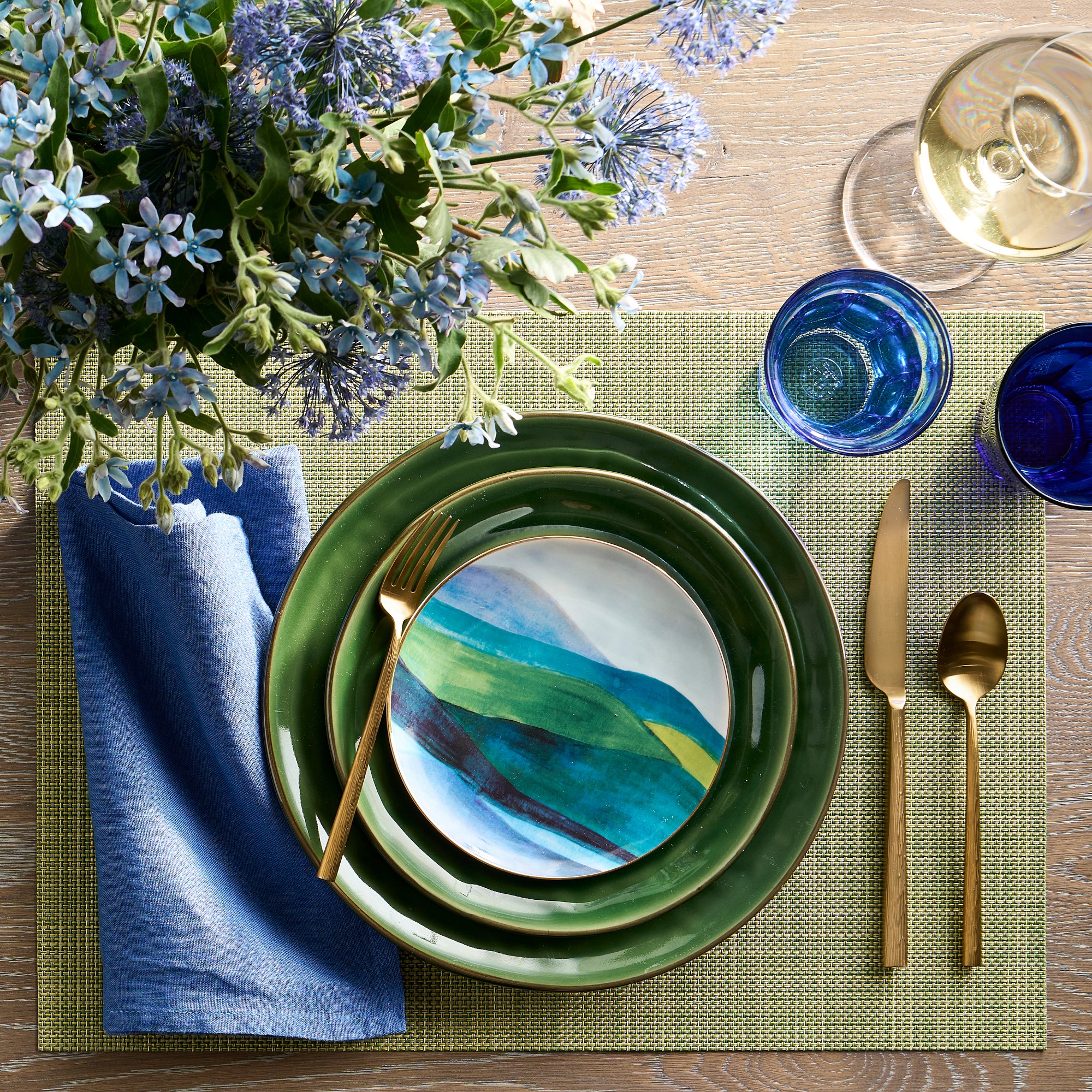 Sheila Bridges x Williams Sonoma Highlands Appetizer Plates, Set of 4