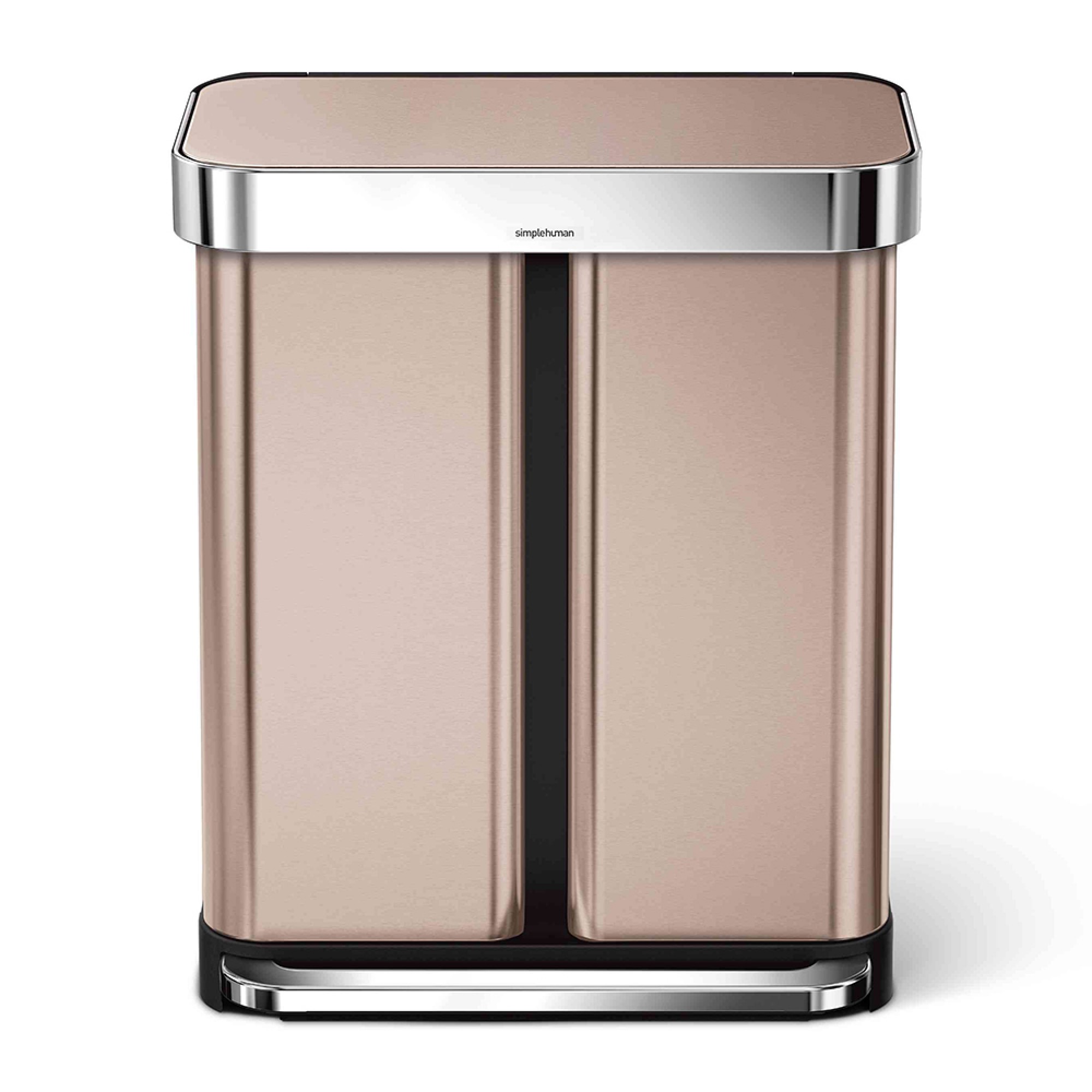 simplehuman™ Dual Compartment Step Can with Liner Pocket, 58L