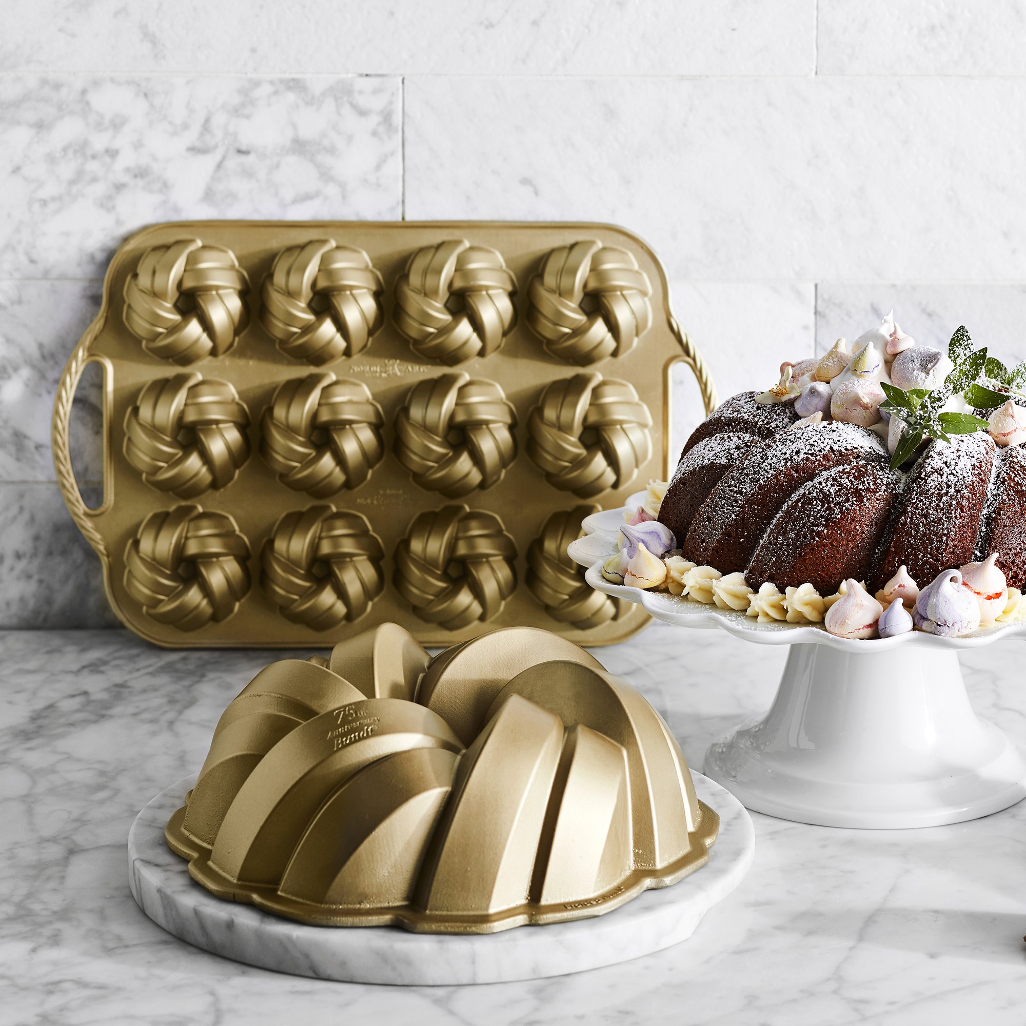 Nordic Ware Nonstick Cast Aluminum 75th Anniversary Bundt® Cake Pan