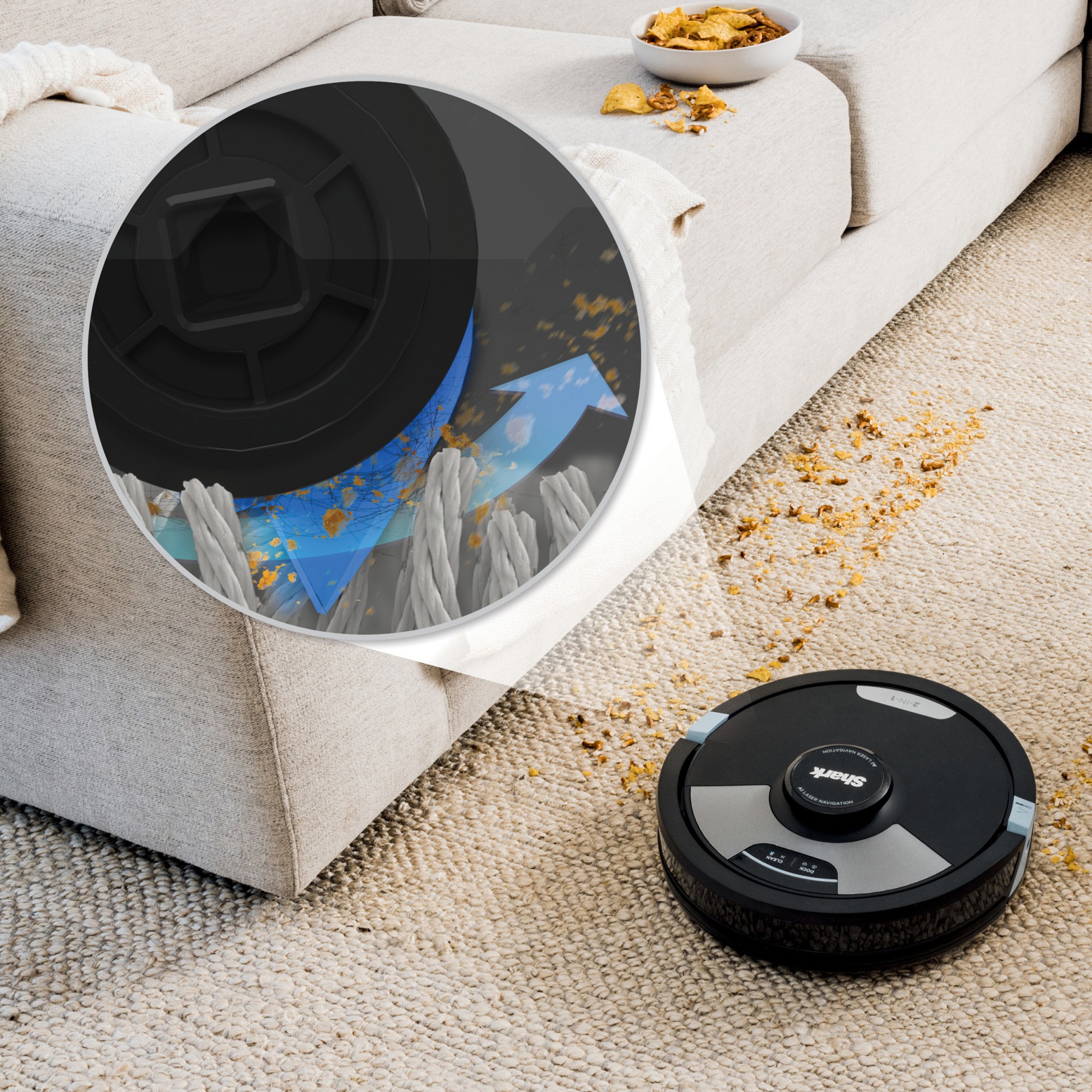 Shark Matrix™ Plus 2-in-1 Robot Vacuum and Mop with XL HEPA Self-Empty Base