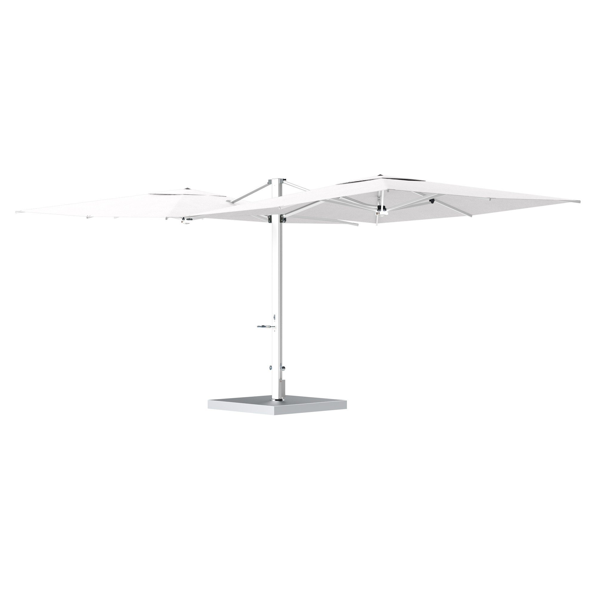 10' Sqaure Performance Dual Cantilever Umbrella