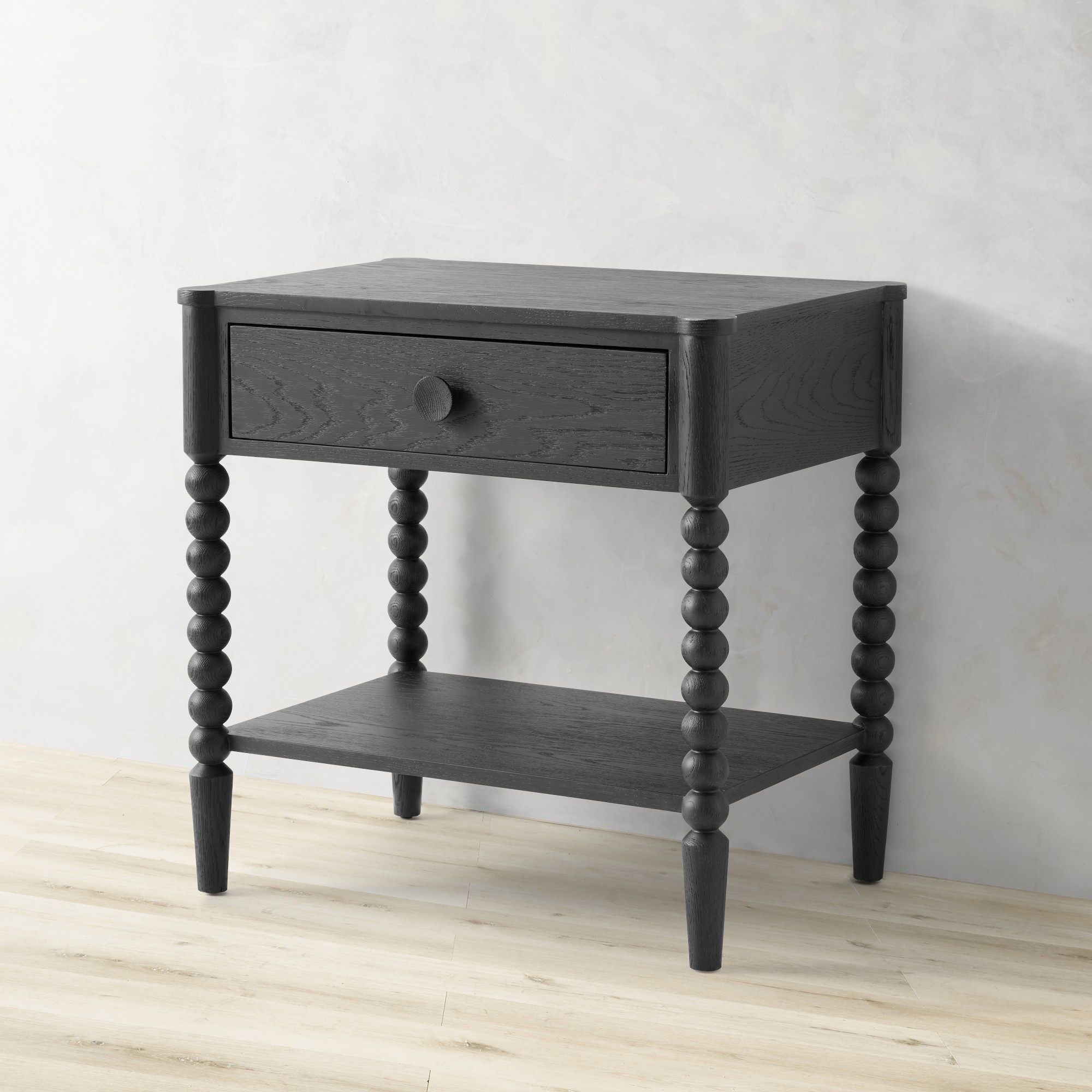 Spindle 1-Drawer Nightstand (28