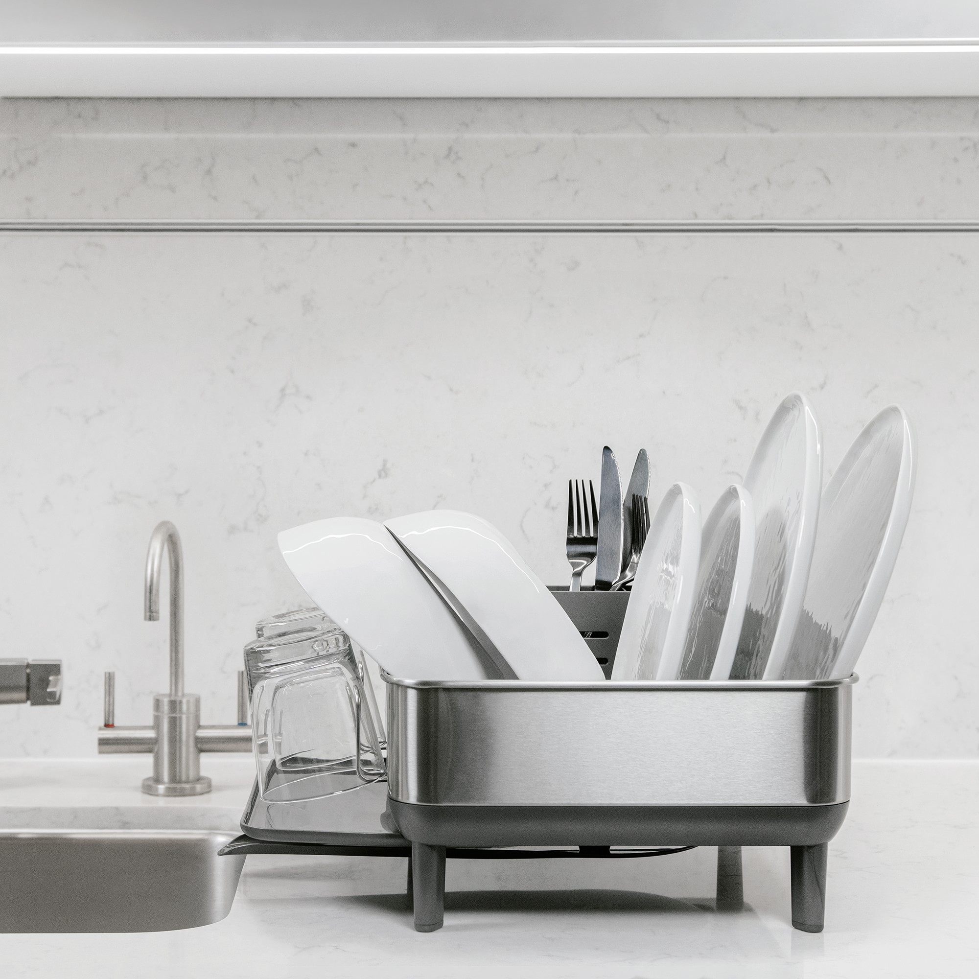 simplehuman™ Compact Kitchen Dish Rack