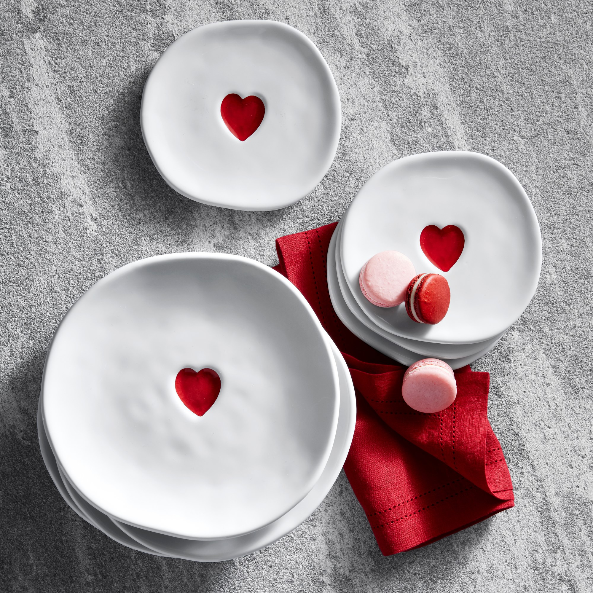 Heart Salad Plates
