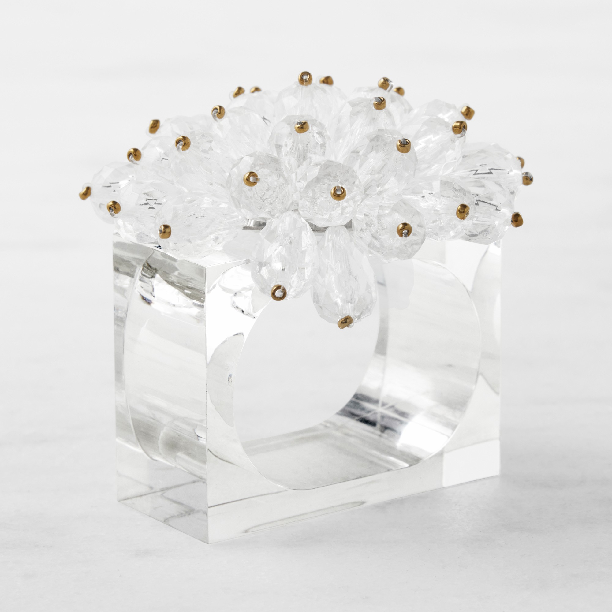 Kim Seybert Zinnia Napkin Rings, Set of 4