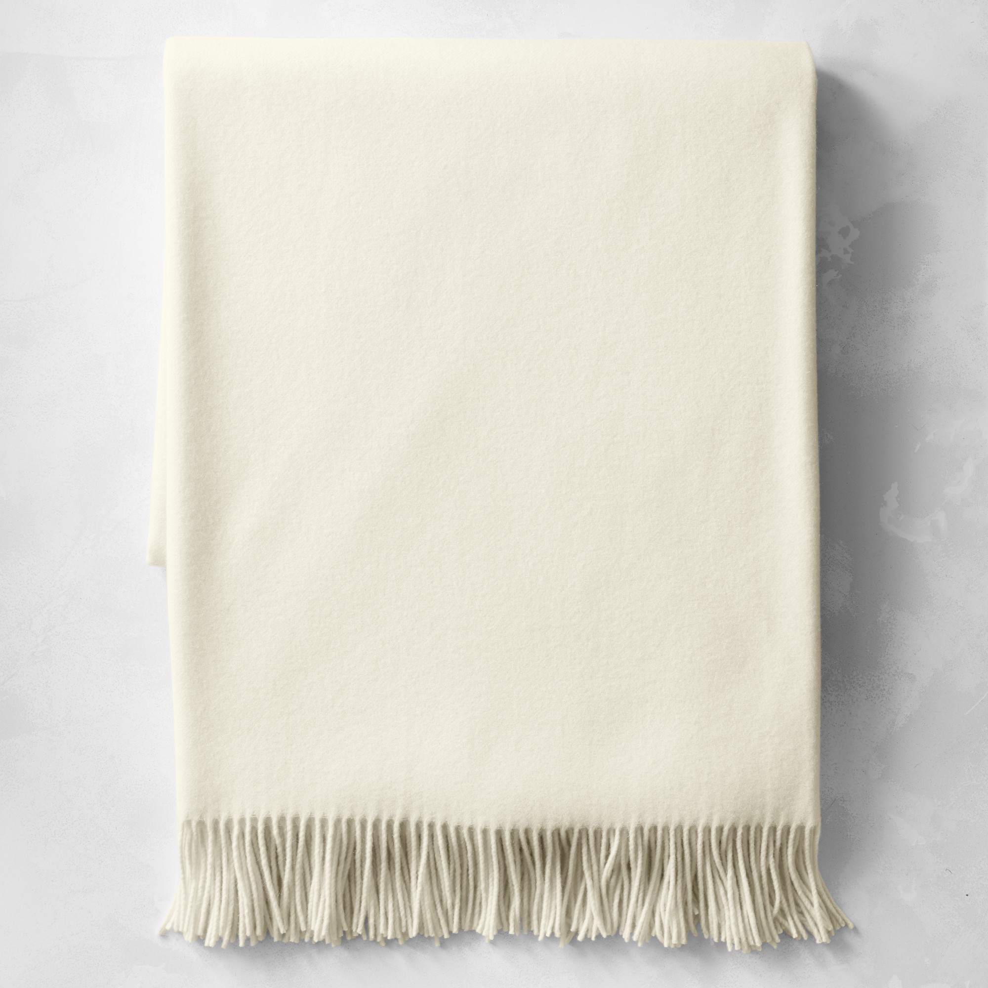 European Solid Grand Cashmere Throw