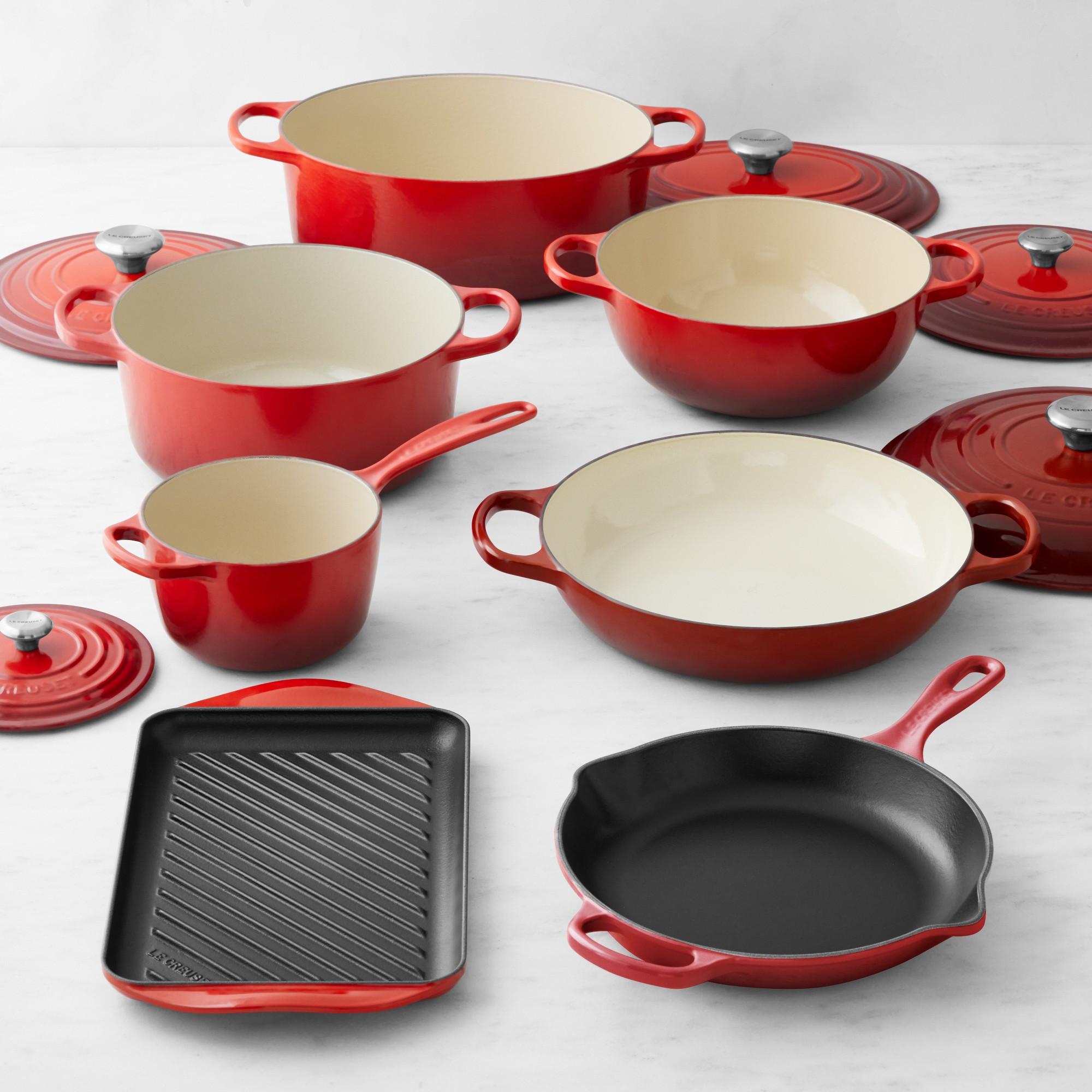 Le Creuset Signature Enameled Cast Iron 12-Piece Cookware Set