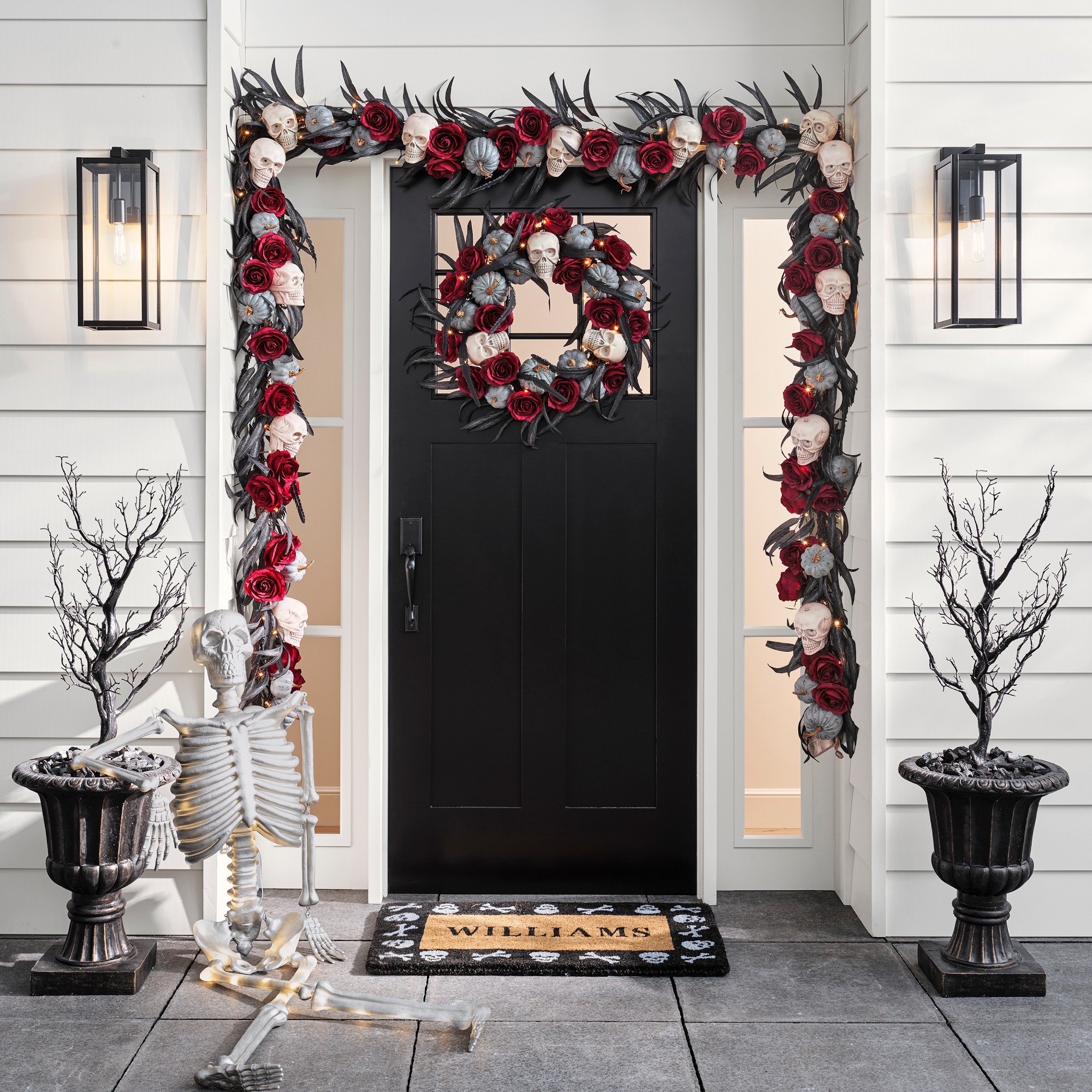 Williams Sonoma Skull n Bones Doormat