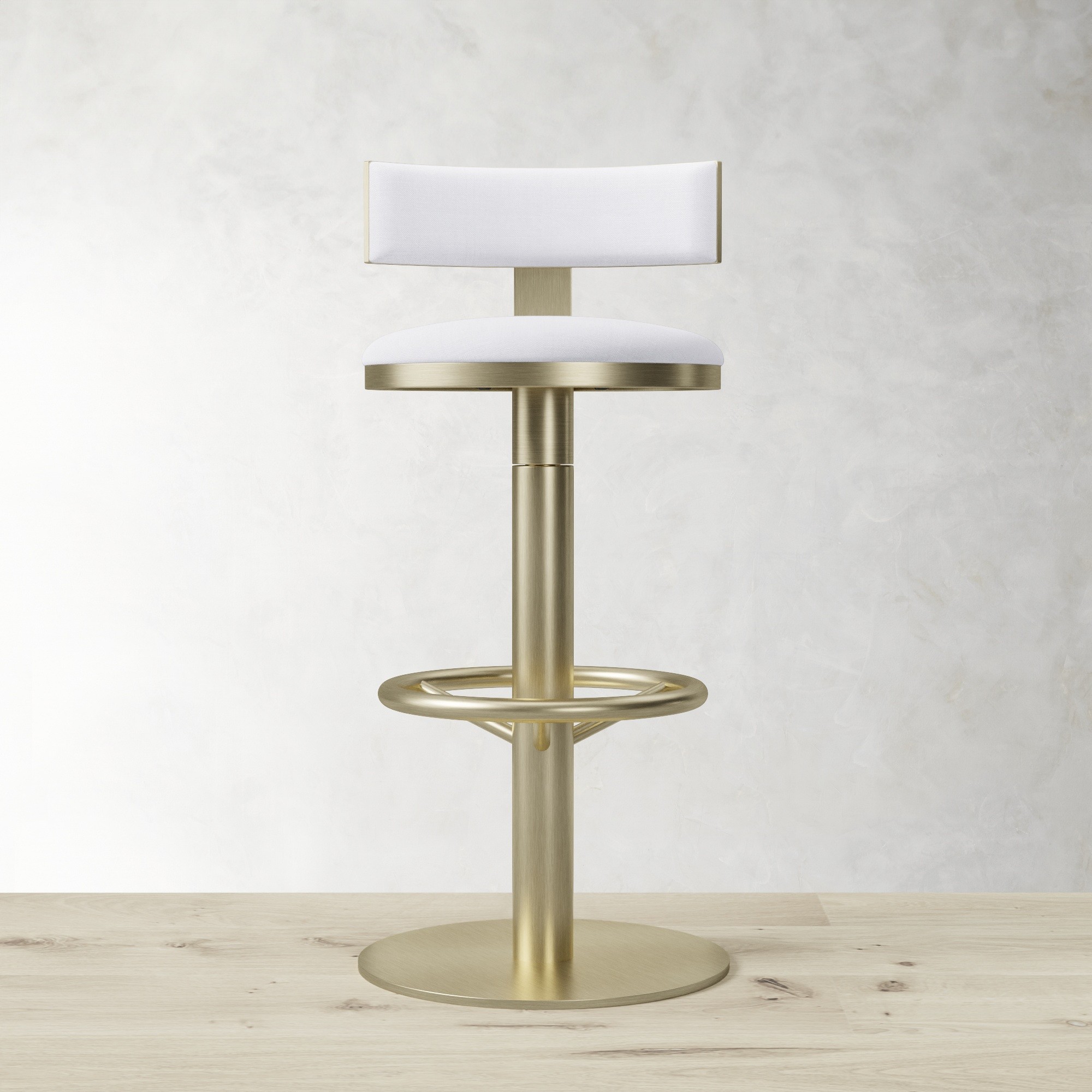 Larkin Upholstered Pedestal Counter & Bar Stool