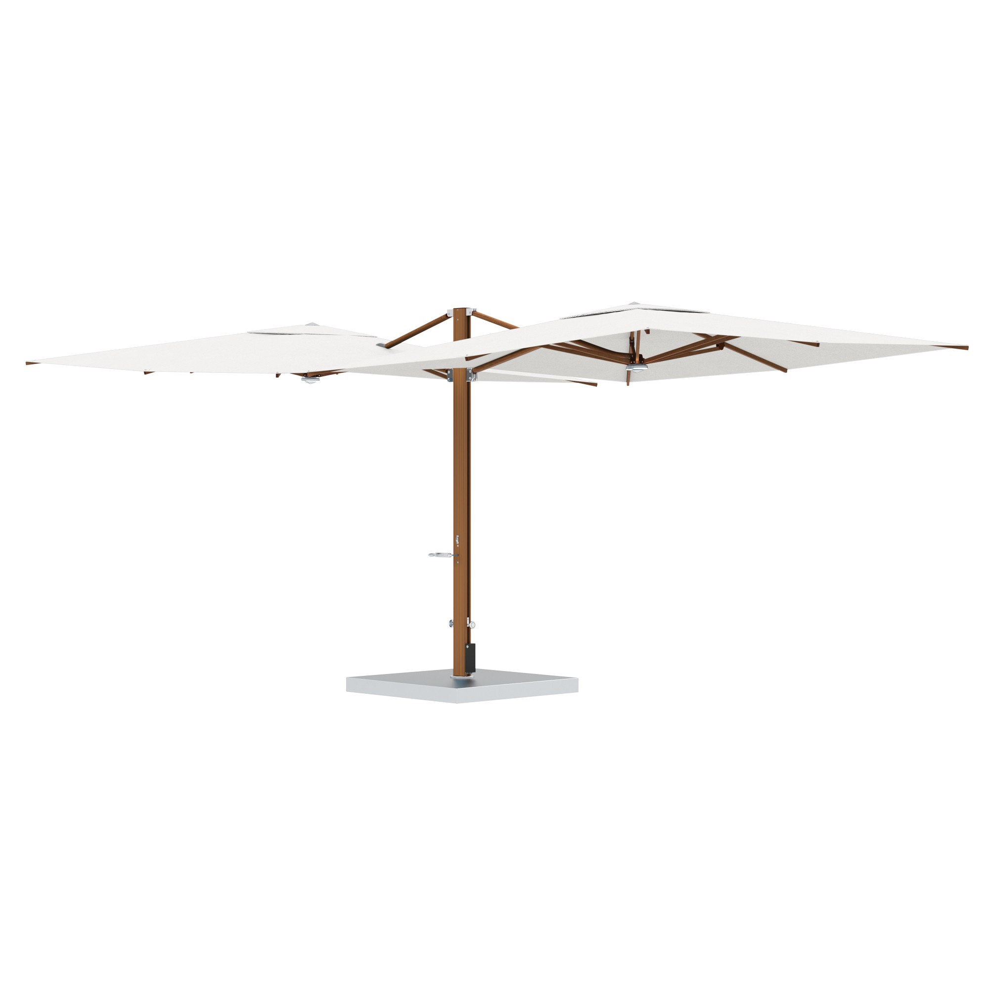 10' Sqaure Performance Dual Cantilever Umbrella