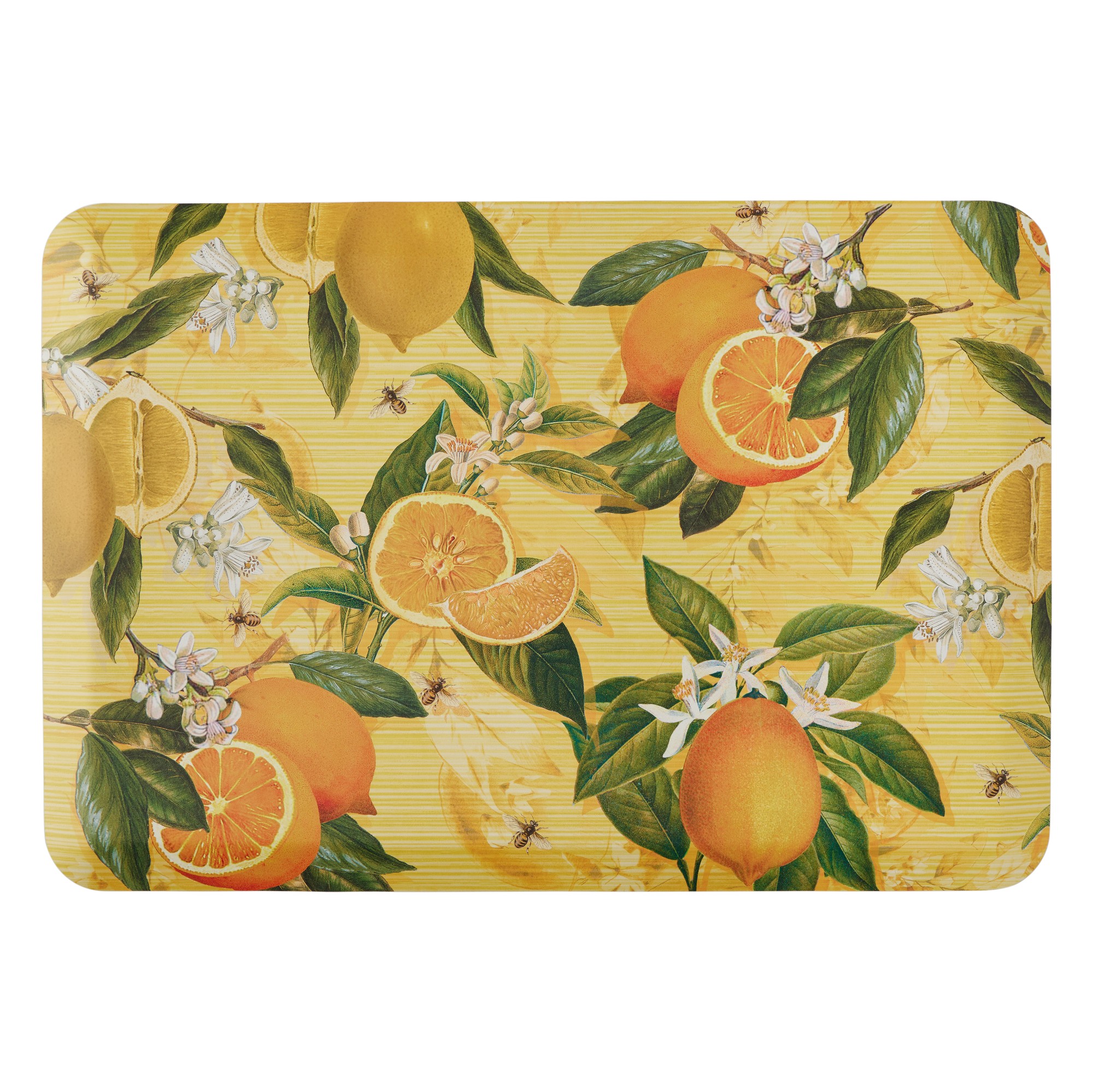 Happy Feet Meyer Lemon Cushioned Kitchen Mat