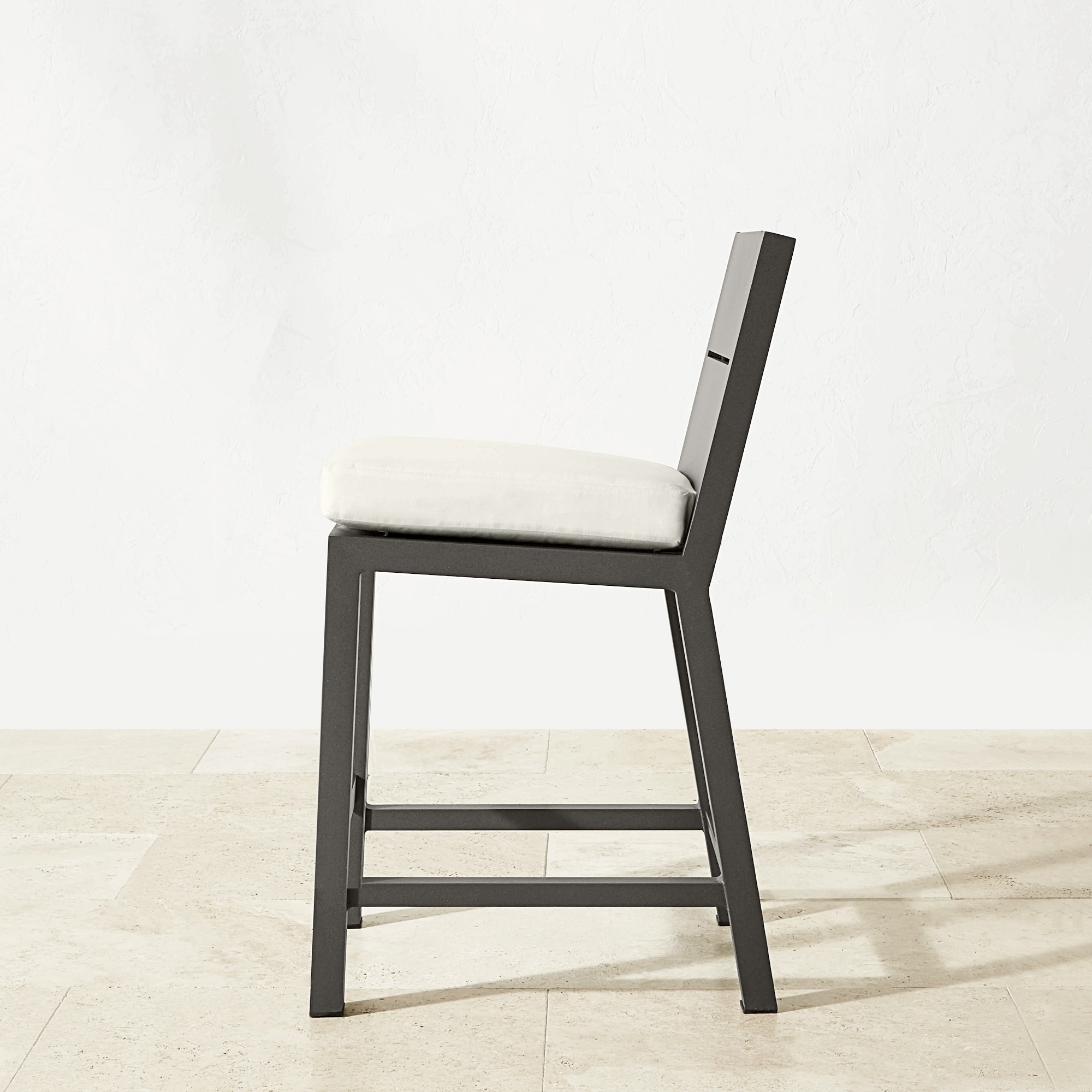 Larnaca Outdoor Slate Grey Metal Stools