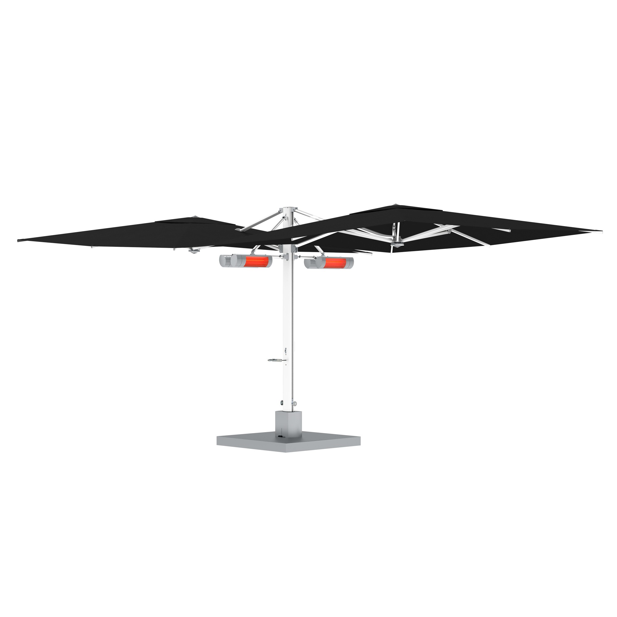 10' Sqaure Performance Dual Cantilever Umbrella
