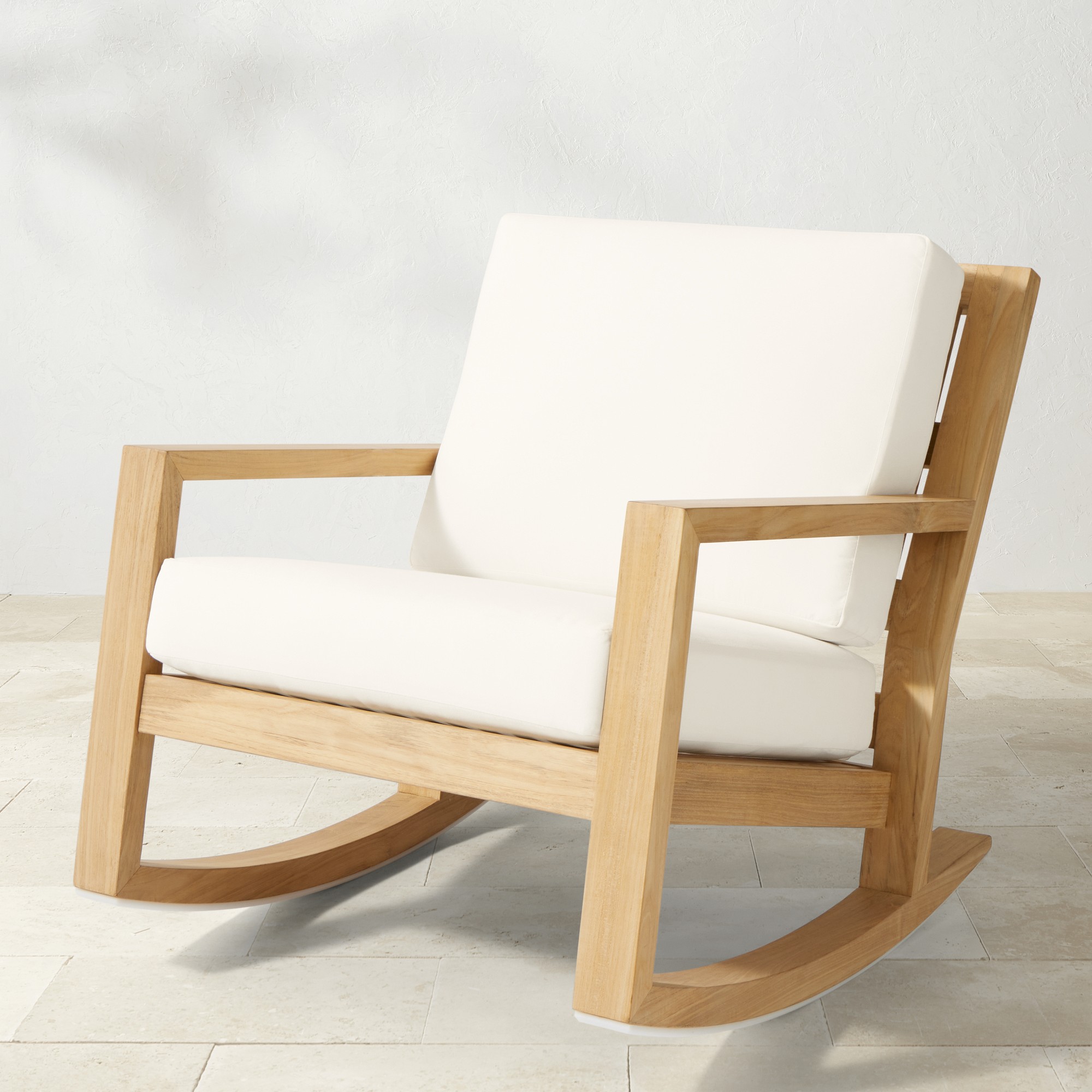 Larnaca Outdoor Natural Teak Rocker